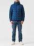  image of weekend-offender-la-guardia-hooded-padded-jacket-blue