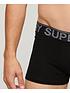  image of superdry-3-pack-trunks-black