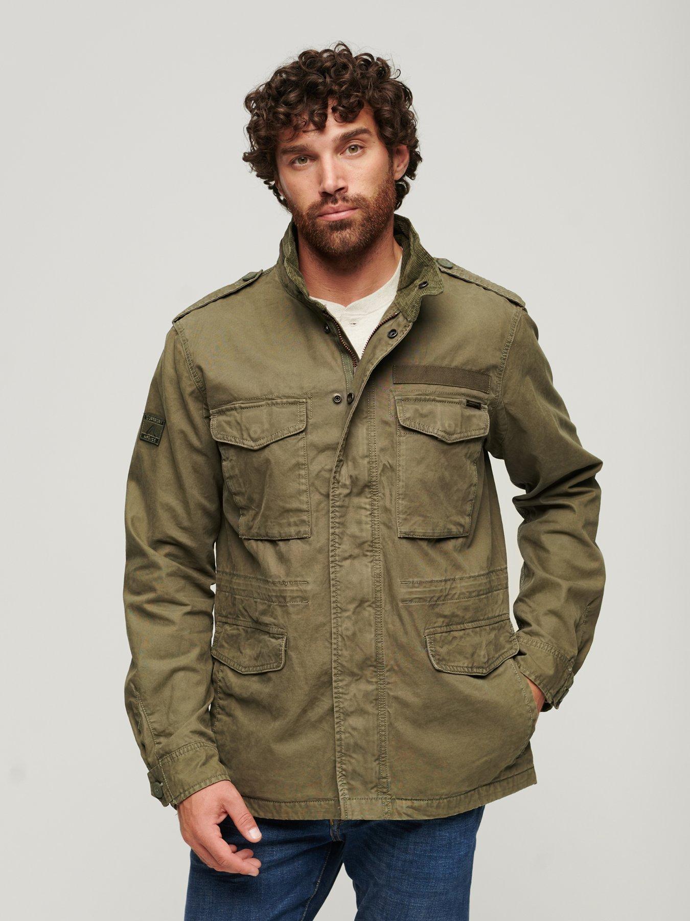 Khaki army jacket on sale mens