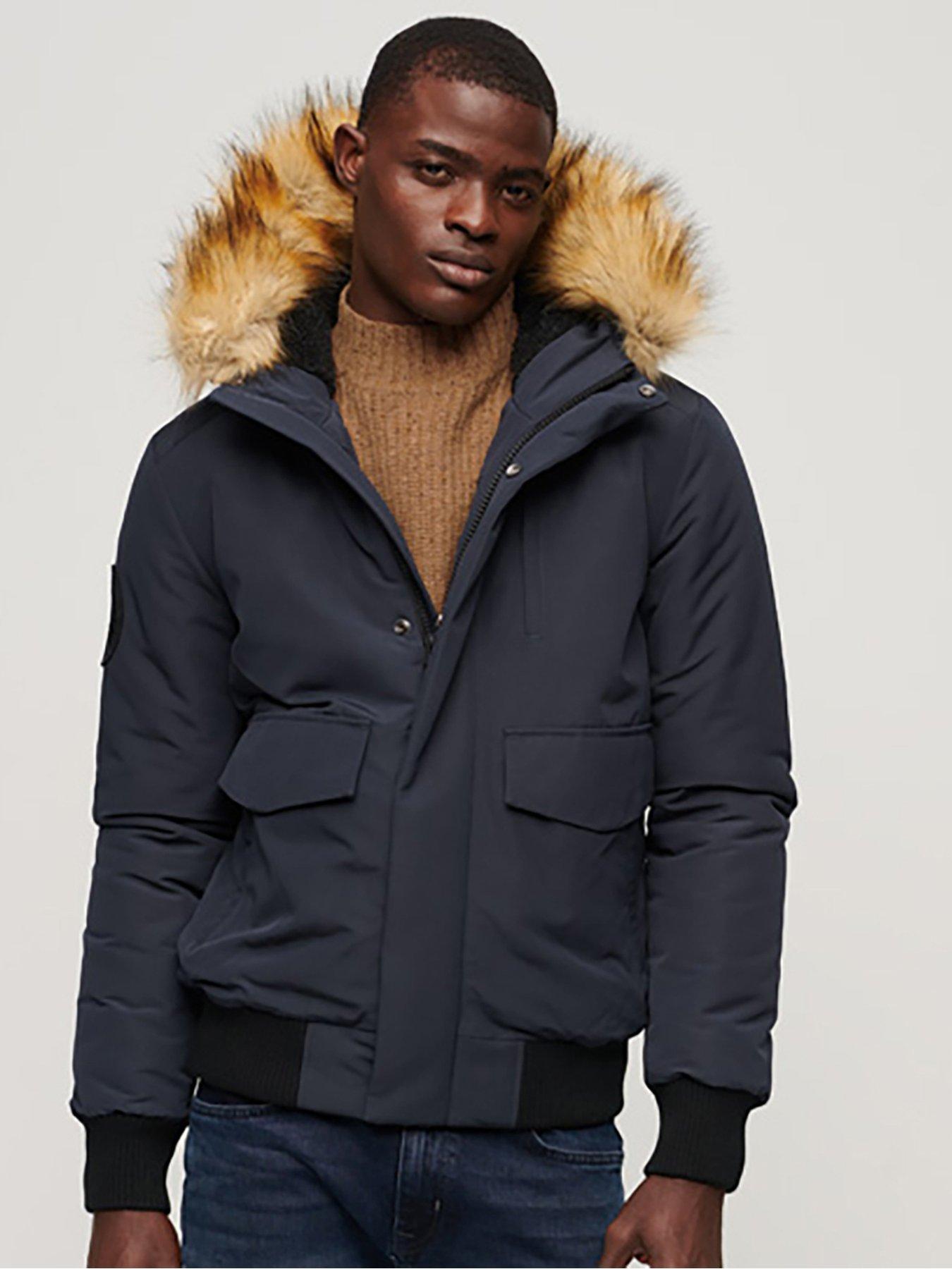 Superdry shearling outlet jacket