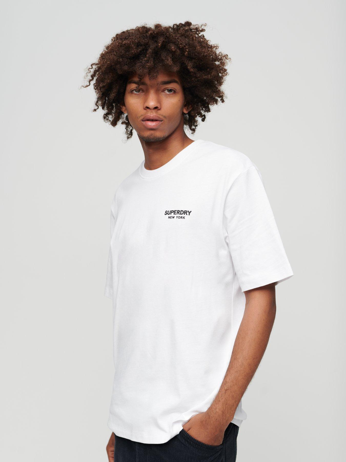 Superdry Luxury Sport Loose Fit T-shirt - White | very.co.uk