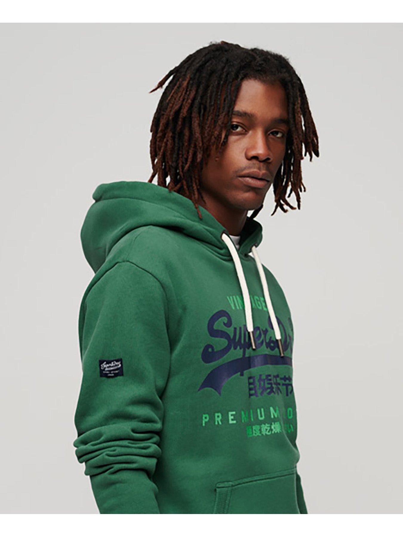 Green superdry outlet hoodie