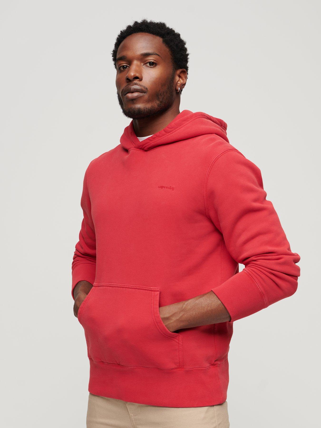 Superdry hot sale red hoodie