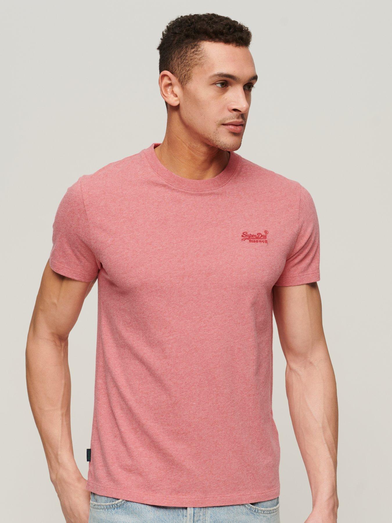 Men's Pink T-Shirts & Polo Shirts | Very.co.uk