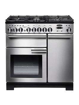 Rangemaster Professional Deluxe Pdl90Dffss/C 90Cm Wide Dual Fuel Range Cooker - Stainless Steel - A/A Rated