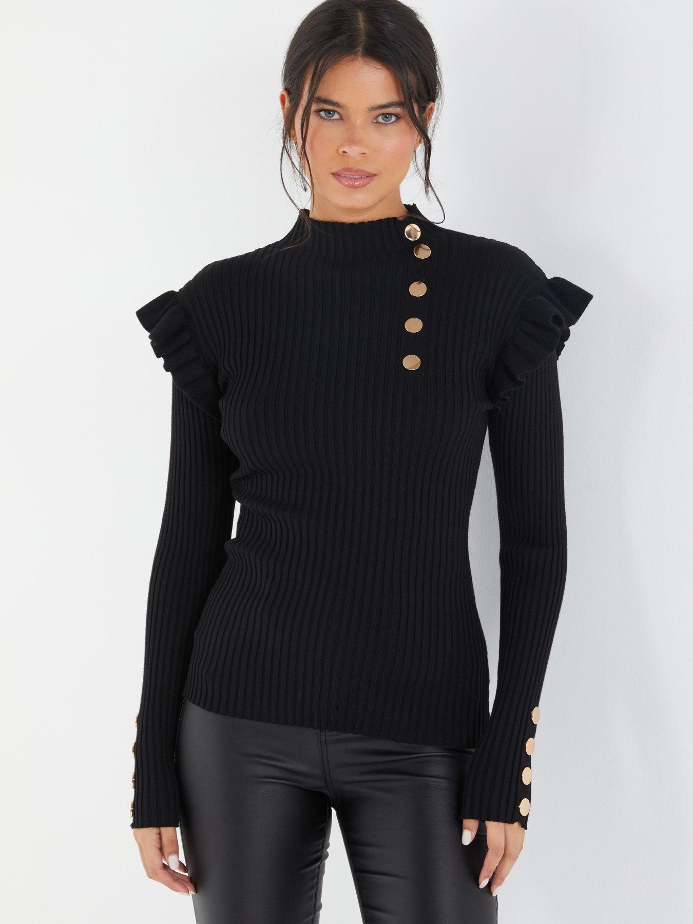 Gold button outlet jumper