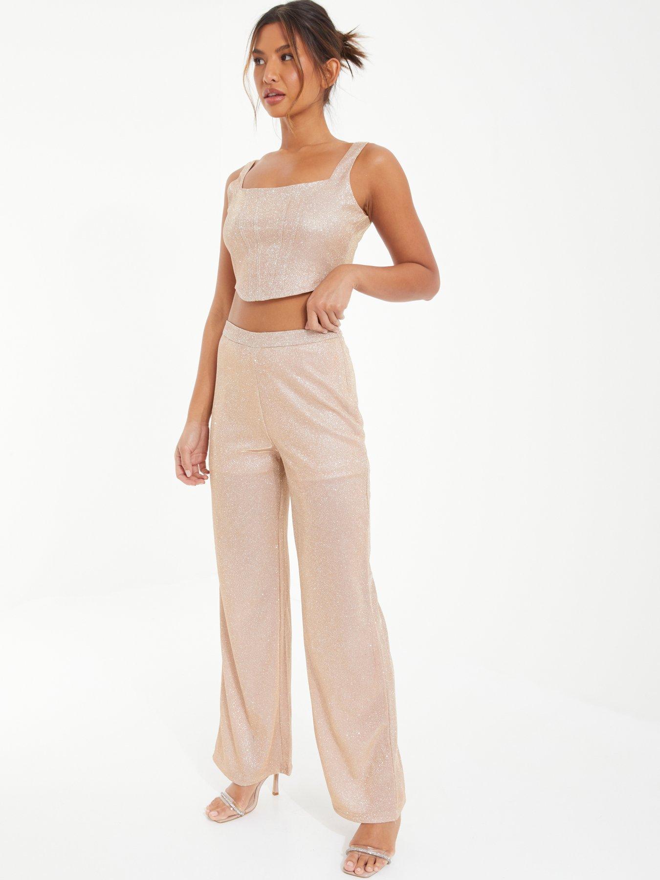 Glitter cheap palazzo pants