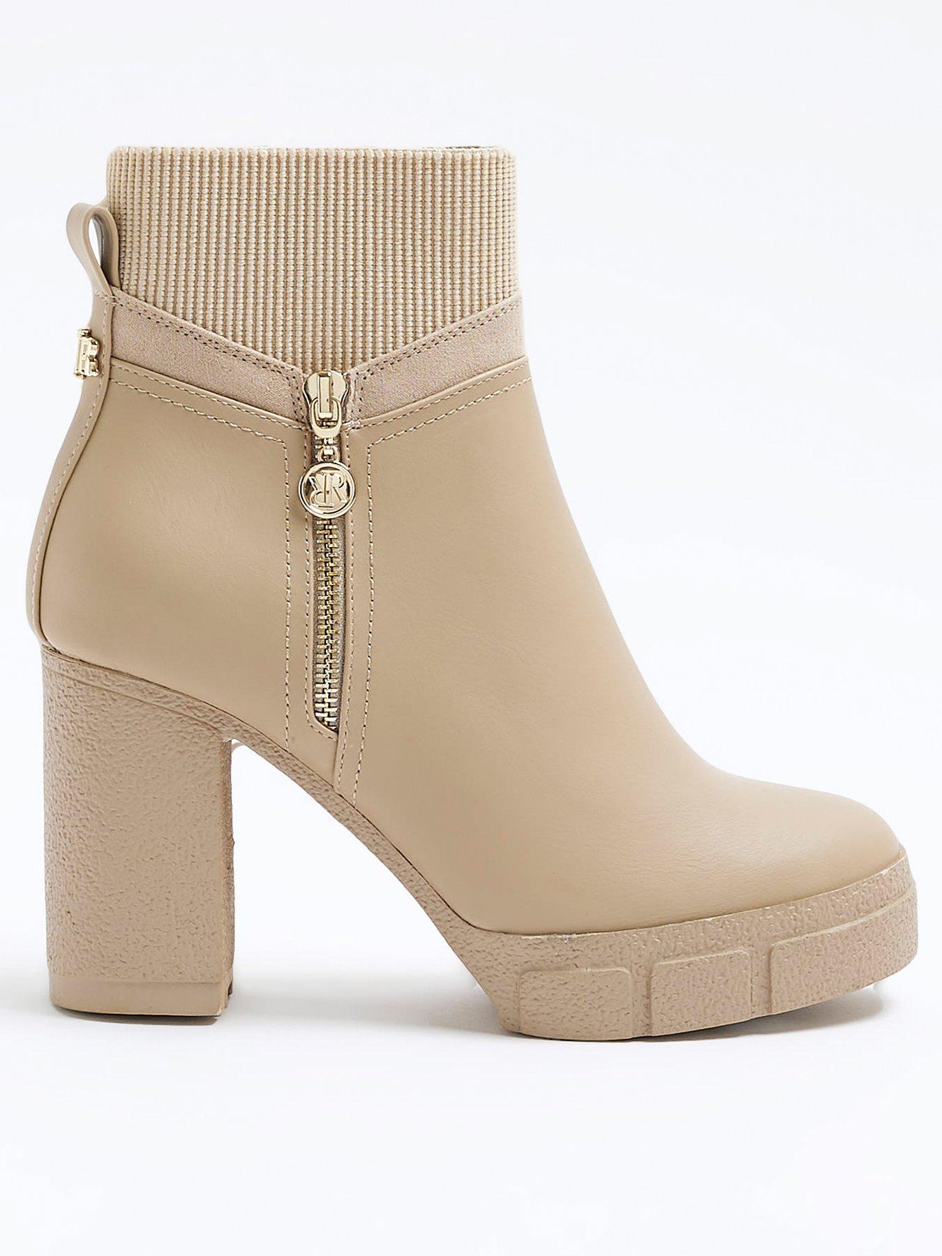 River island clearance beige boots