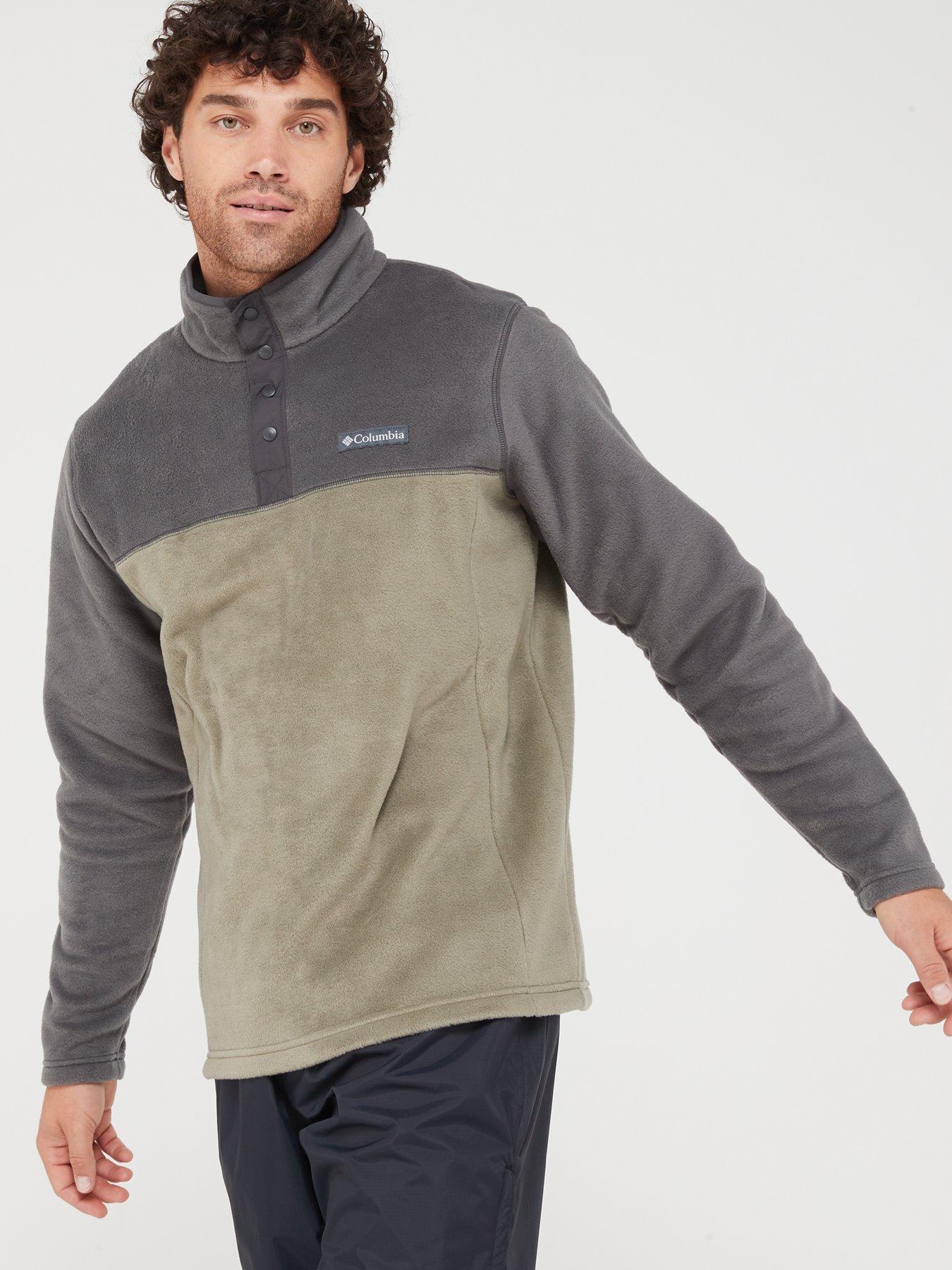 Big & Tall Lands' End Patterned Fleece Snap-Neck Pullover Jacket