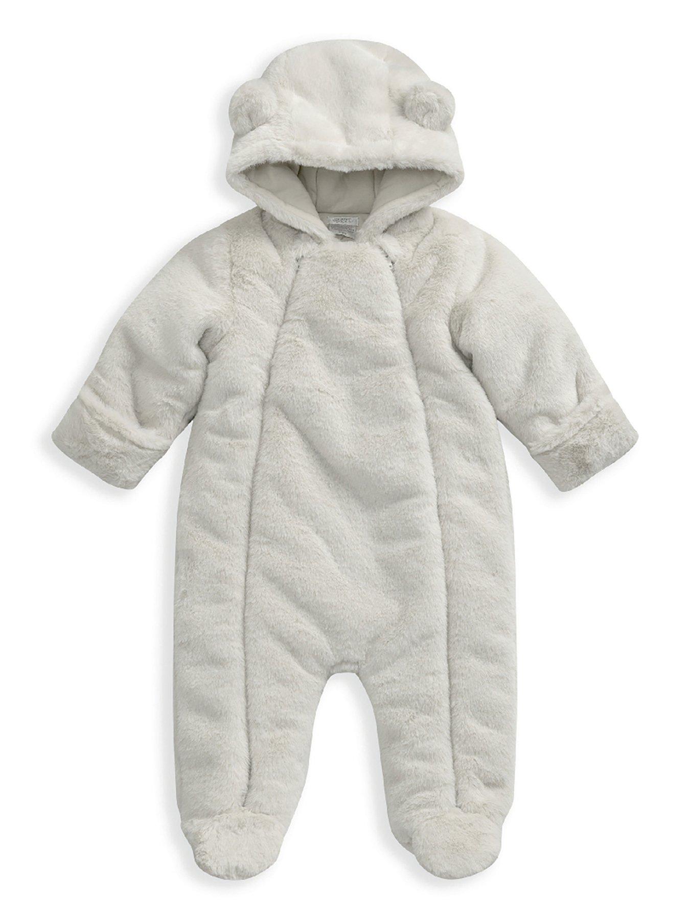 Baby fur sale pramsuit