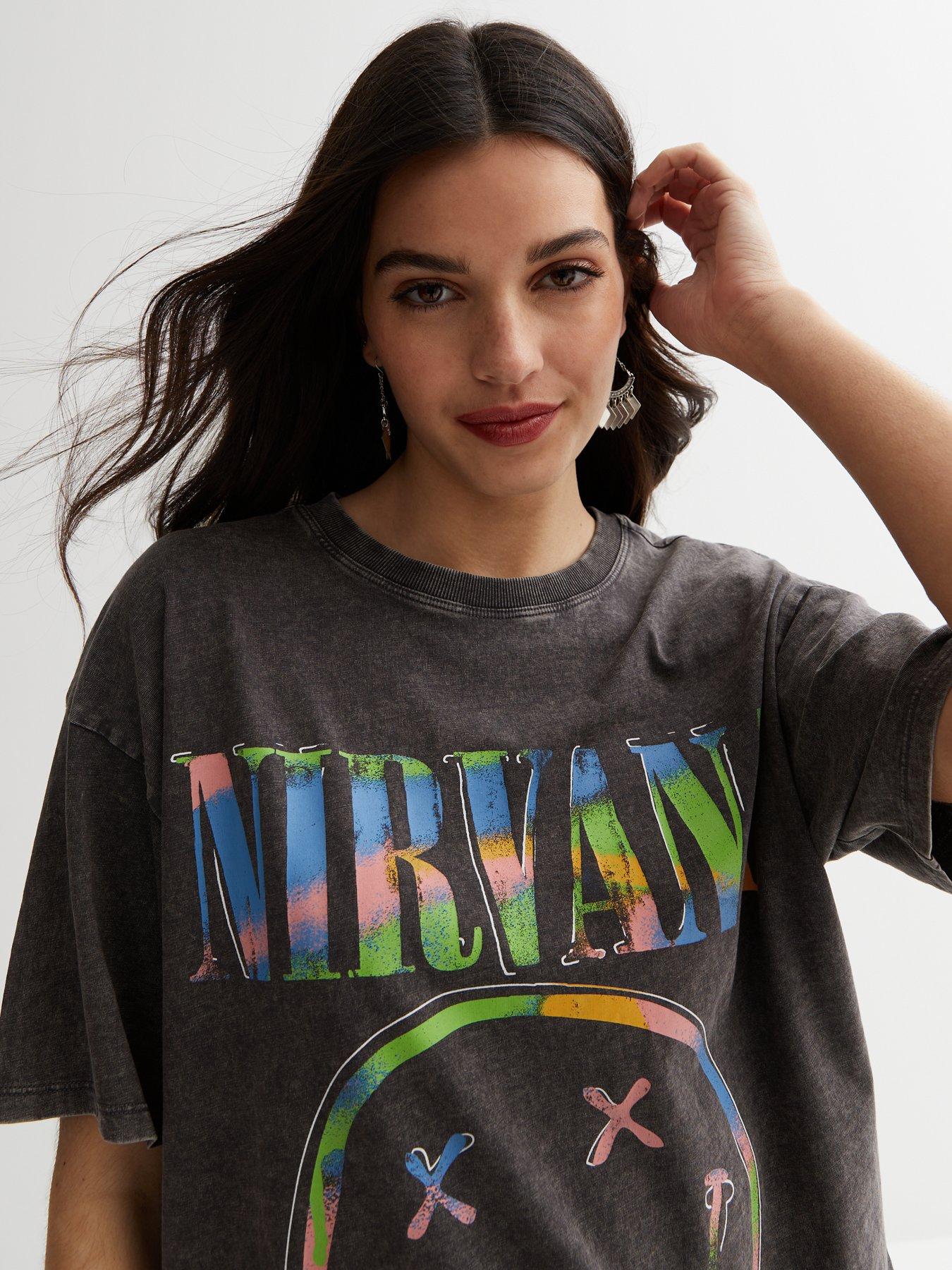 Nirvana logo shirt best sale