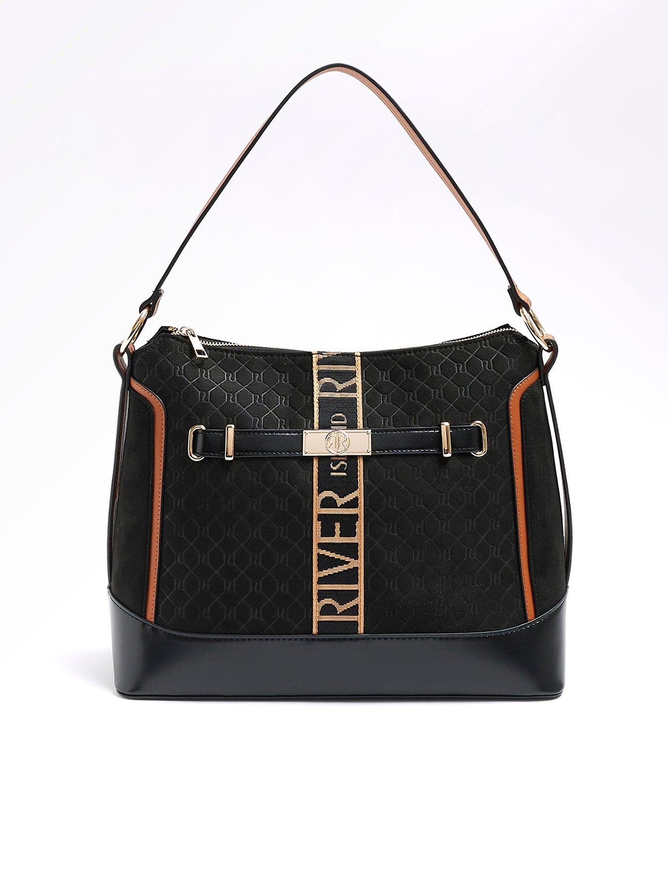 River Island Webbing Front Slouch Bag | very.co.uk