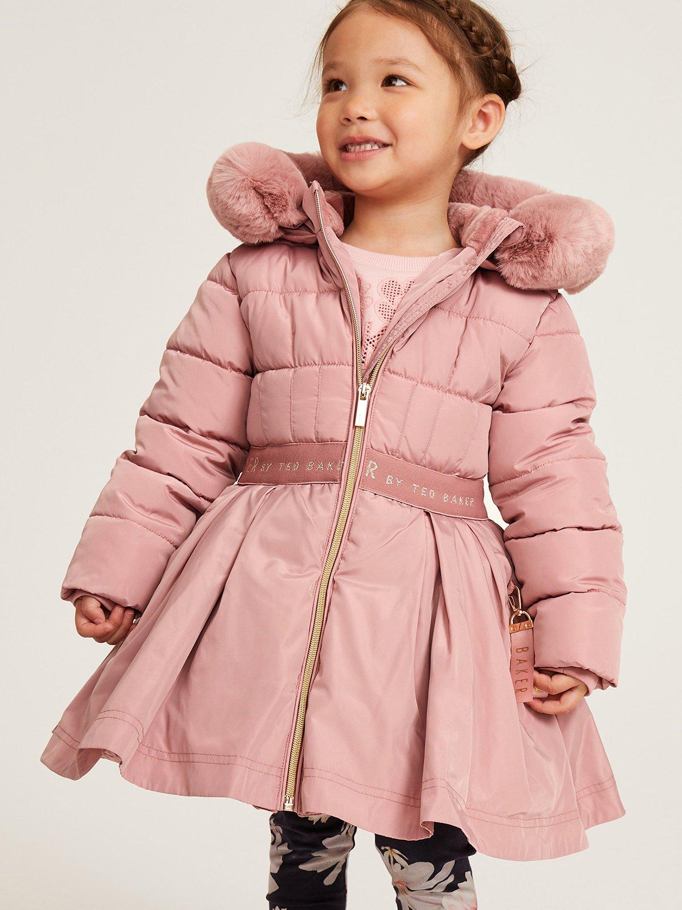 Ted Baker Toddler Girls Skirted Coat Pink very