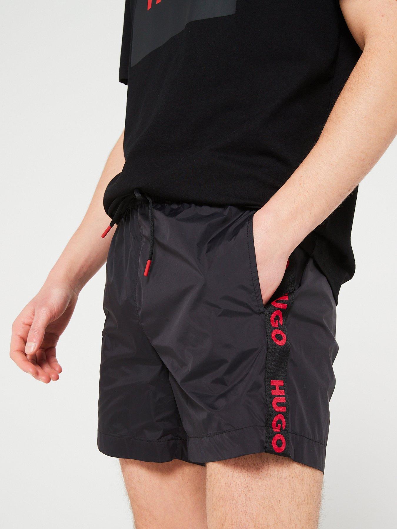 Image 4 of 4 of HUGO Fab Swim Shorts - Black