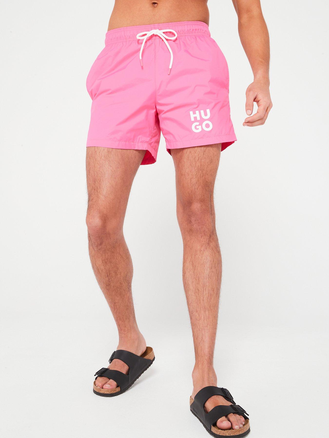 Mens pink outlet shorts uk