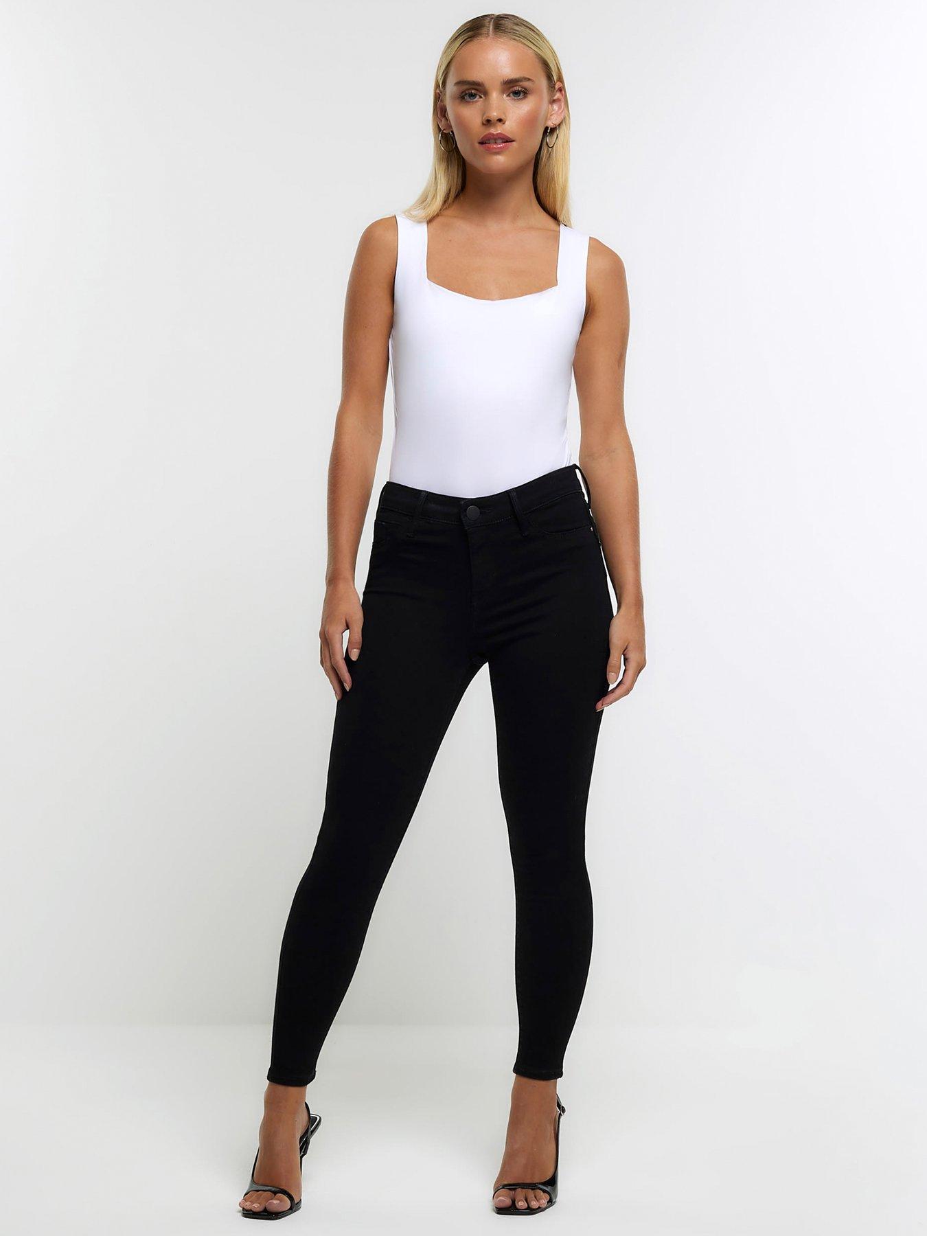 RI Petite Petite Molly Mid Rise Sculpt Jeans - Black