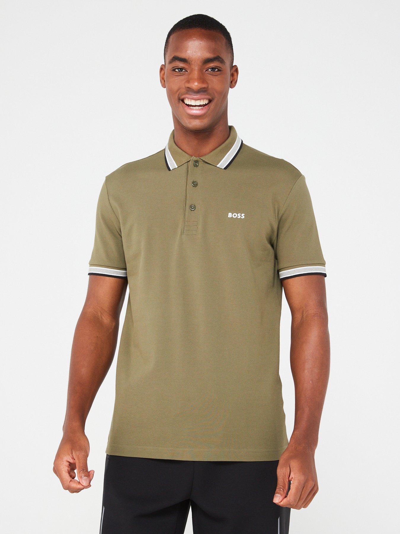 BOSS Paddy Regular Fit Polo Shirt Dark Green very