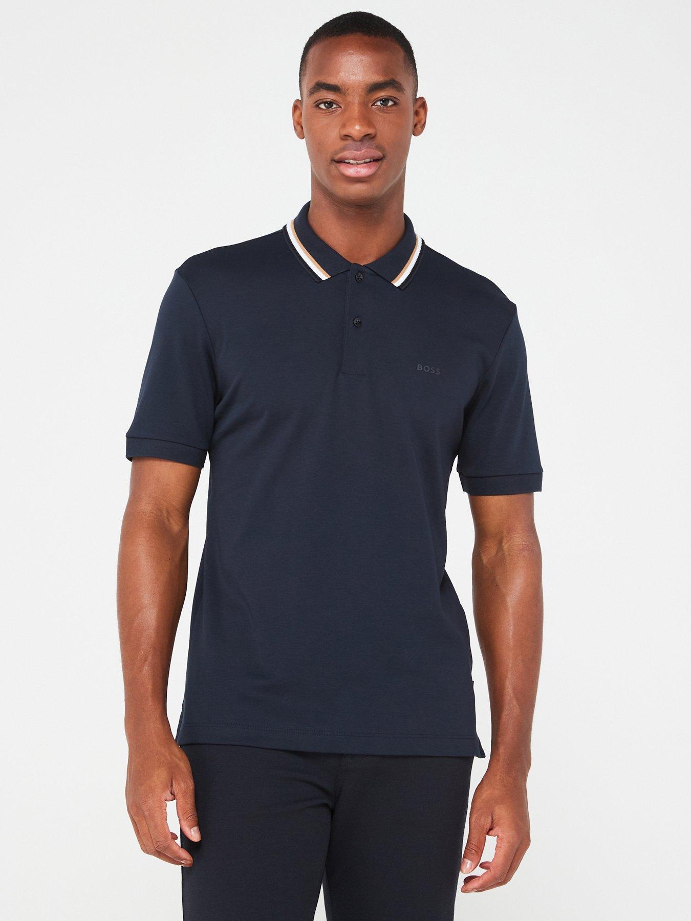 BOSS Penrose 38 Slim Fit Polo Shirt - Dark Blue