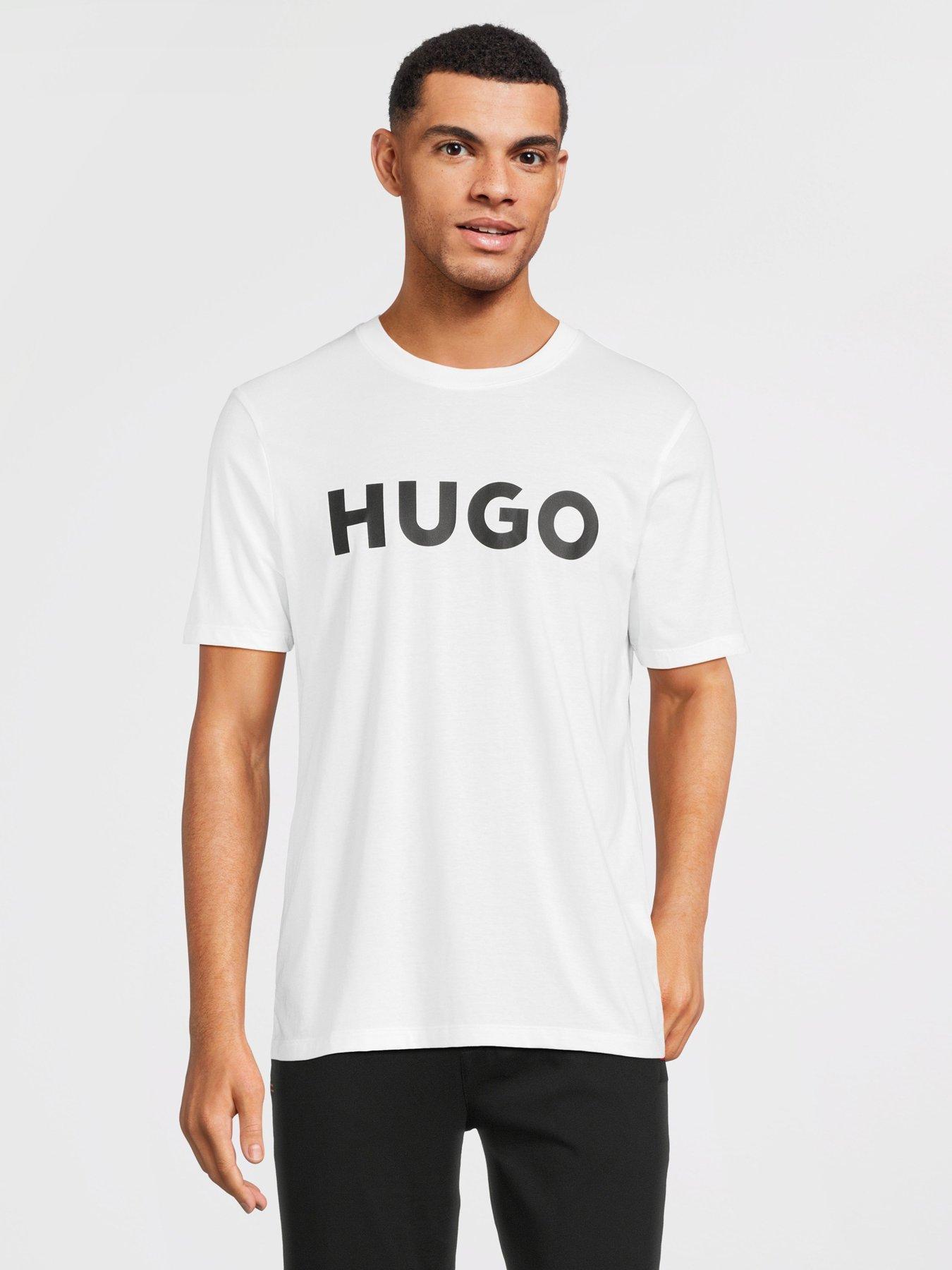 HUGO Dulivio Regular Fit T-Shirt, White, Size L, Men
