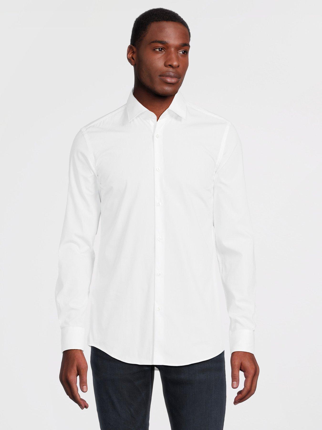 Lacoste Long Sleeve Oxford Shirt - White | Very.co.uk
