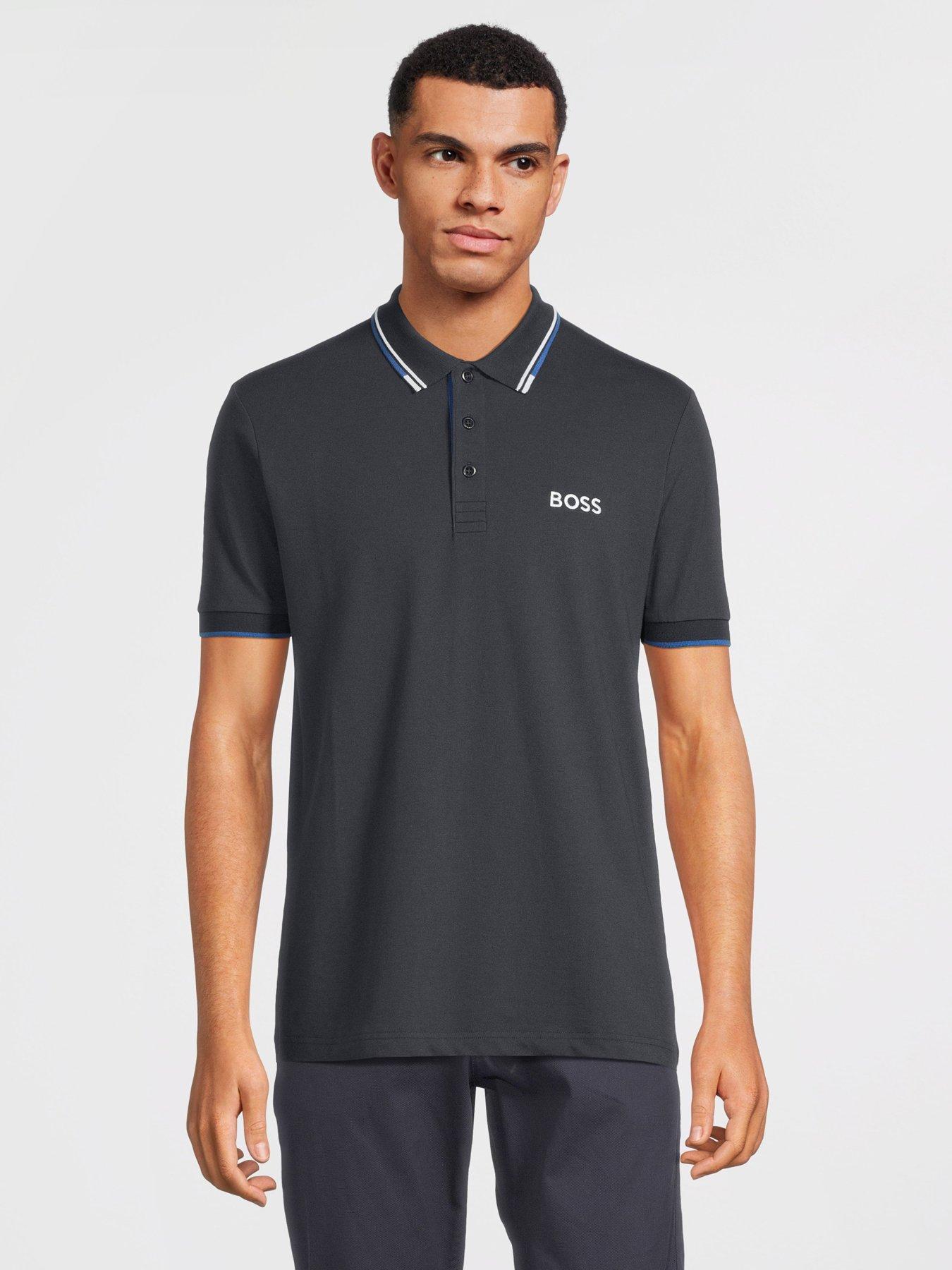 BOSS Paddy Pro Logo Regular Fit Polo Shirt - Dark Blue | Very