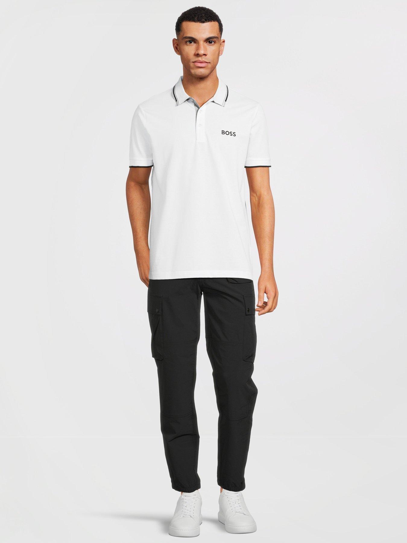 BOSS Paddy Pro Logo Polo Shirt - White | Very