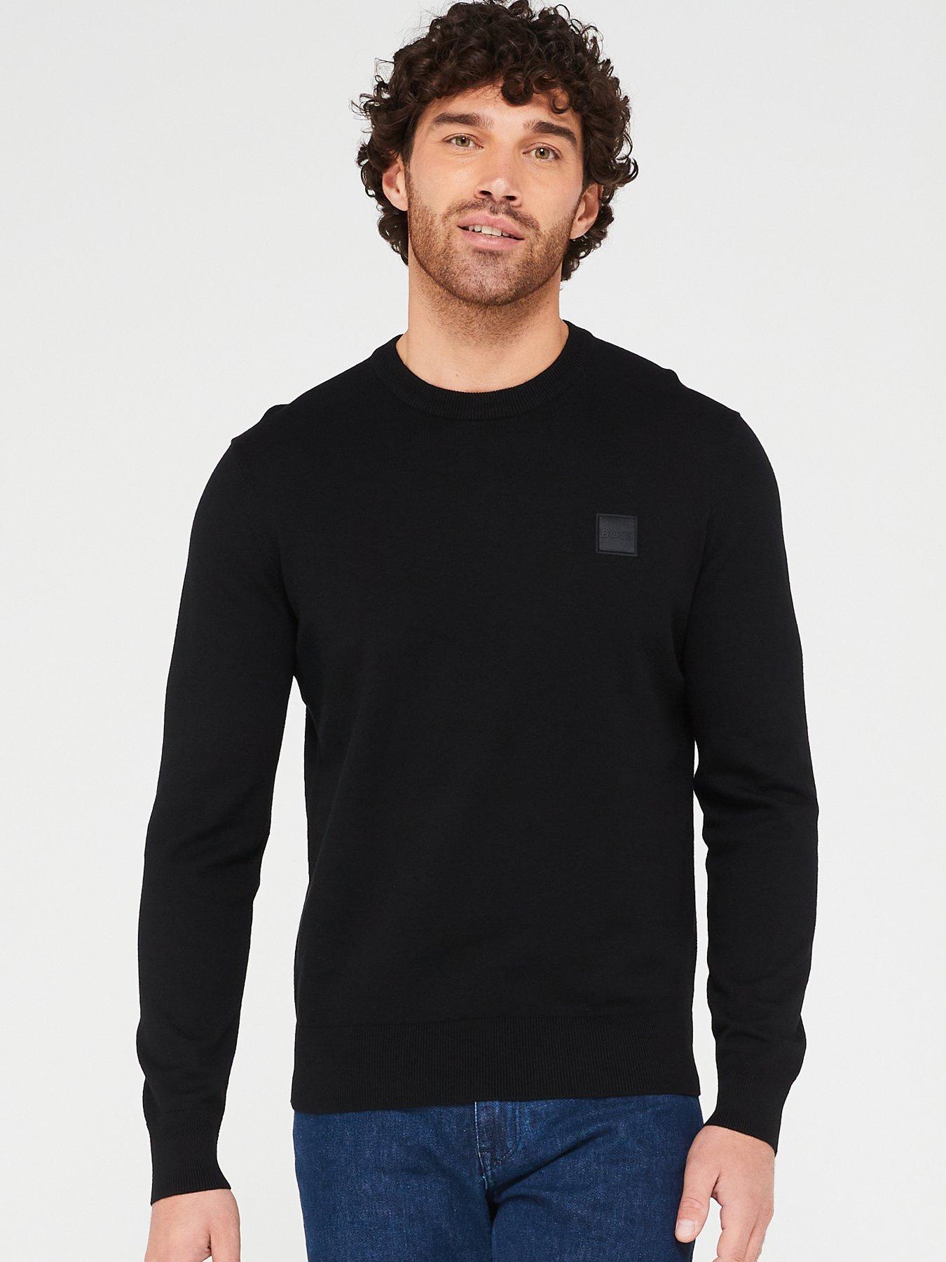 BOSS Kanovano Crew Neck Jumper - Black