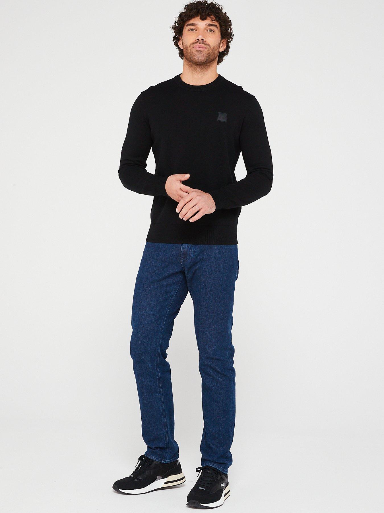 Image 3 of 4 of BOSS Kanovano Crew Neck Jumper - Black