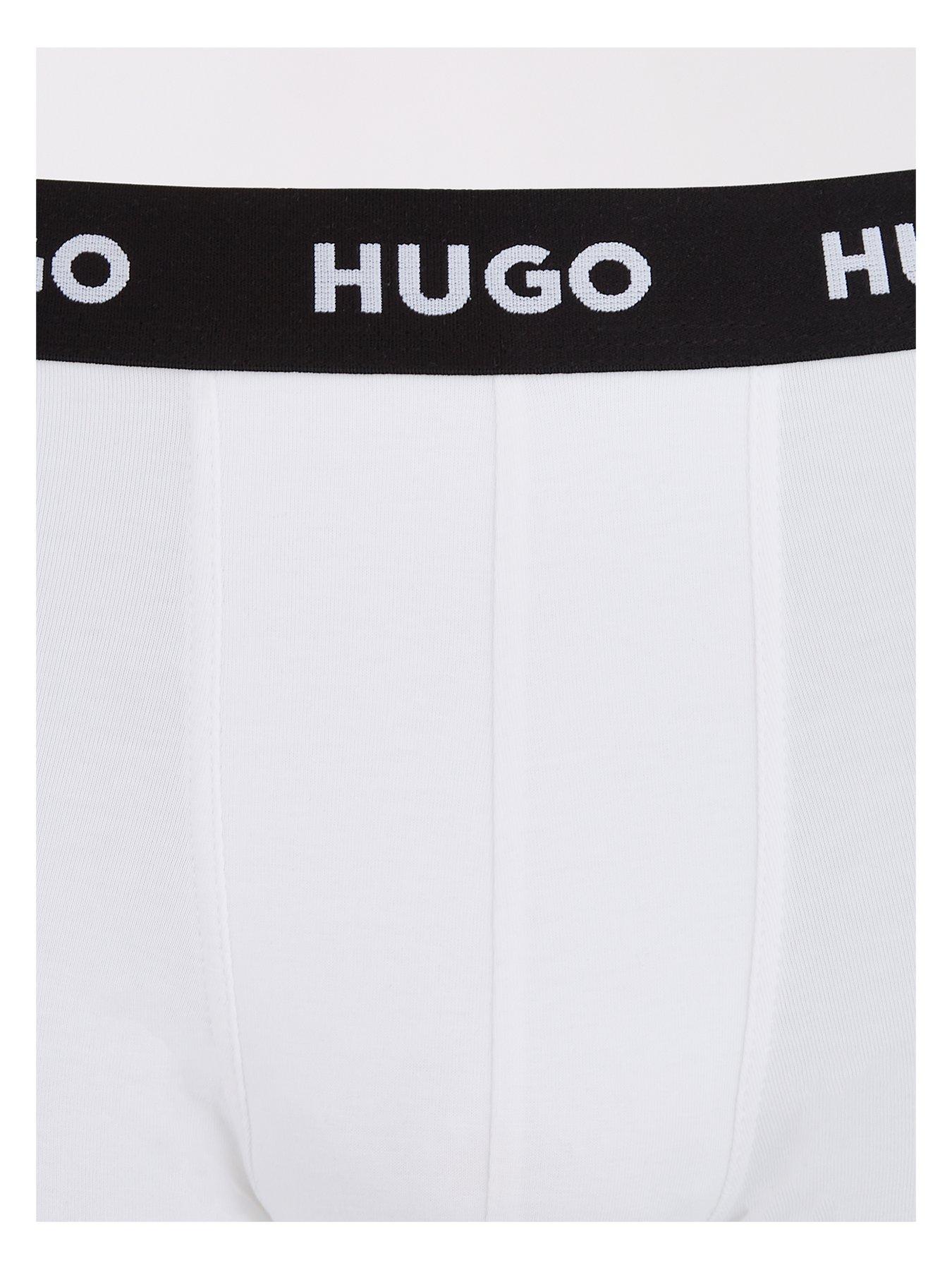 Image 2 of 3 of HUGO Triplet 3 Pack Trunks - White