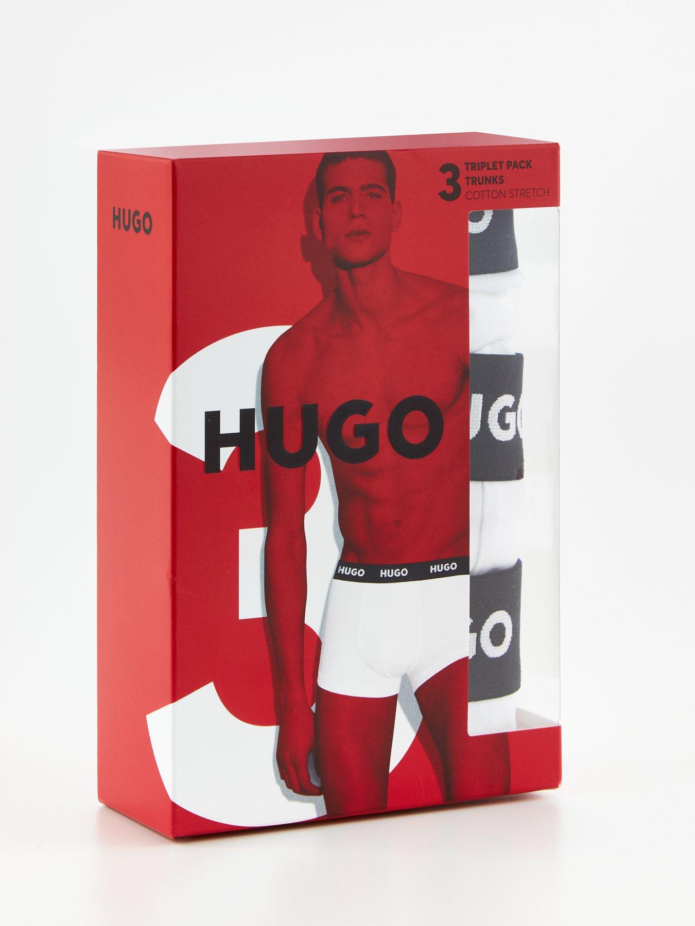Image 3 of 3 of HUGO Triplet 3 Pack Trunks - White