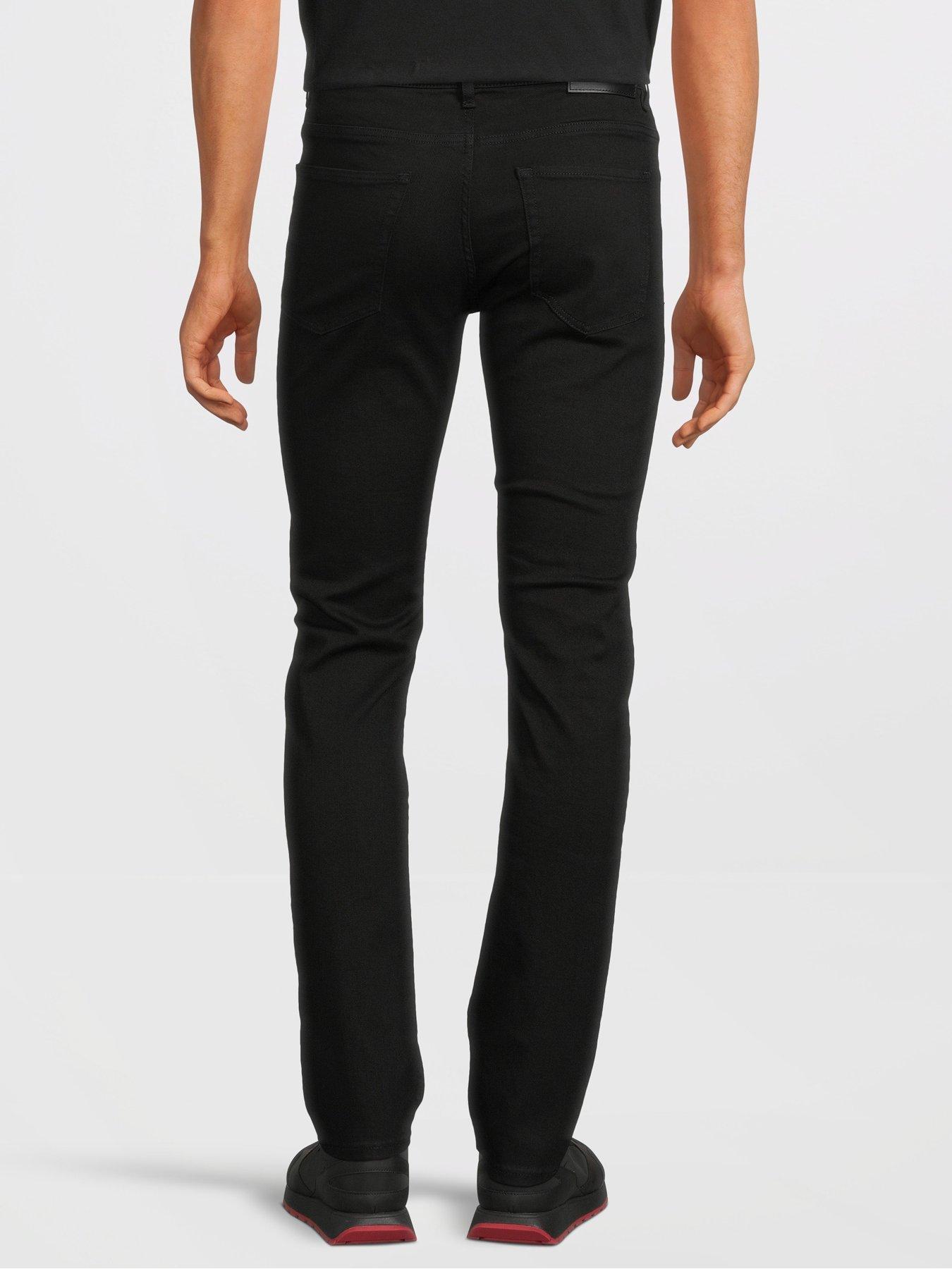 BOSS Delaware Slim Fit Jeans - Black | very.co.uk