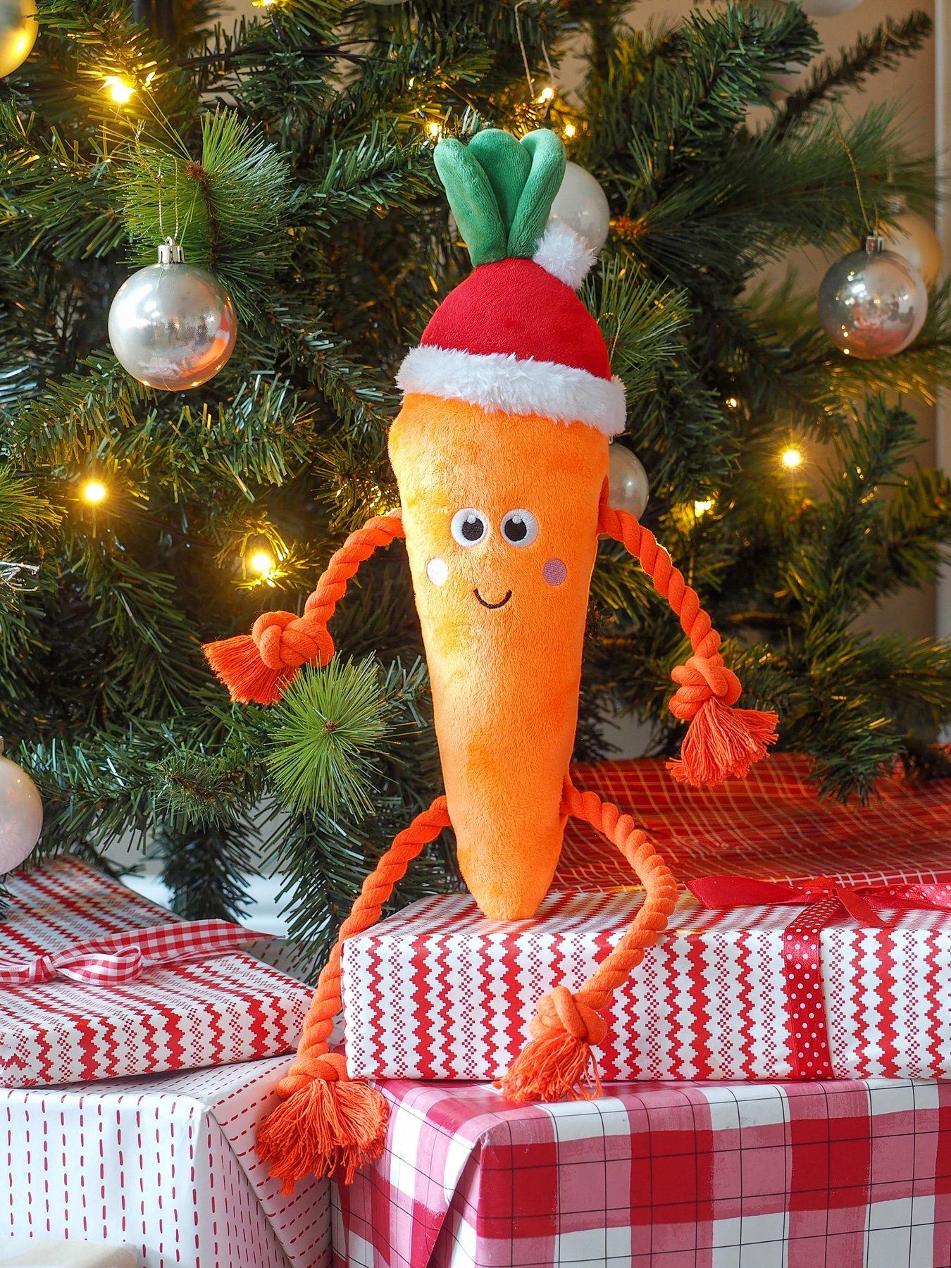 Zoon Santa Carrot Rope-Legs Playpal Dog Toy