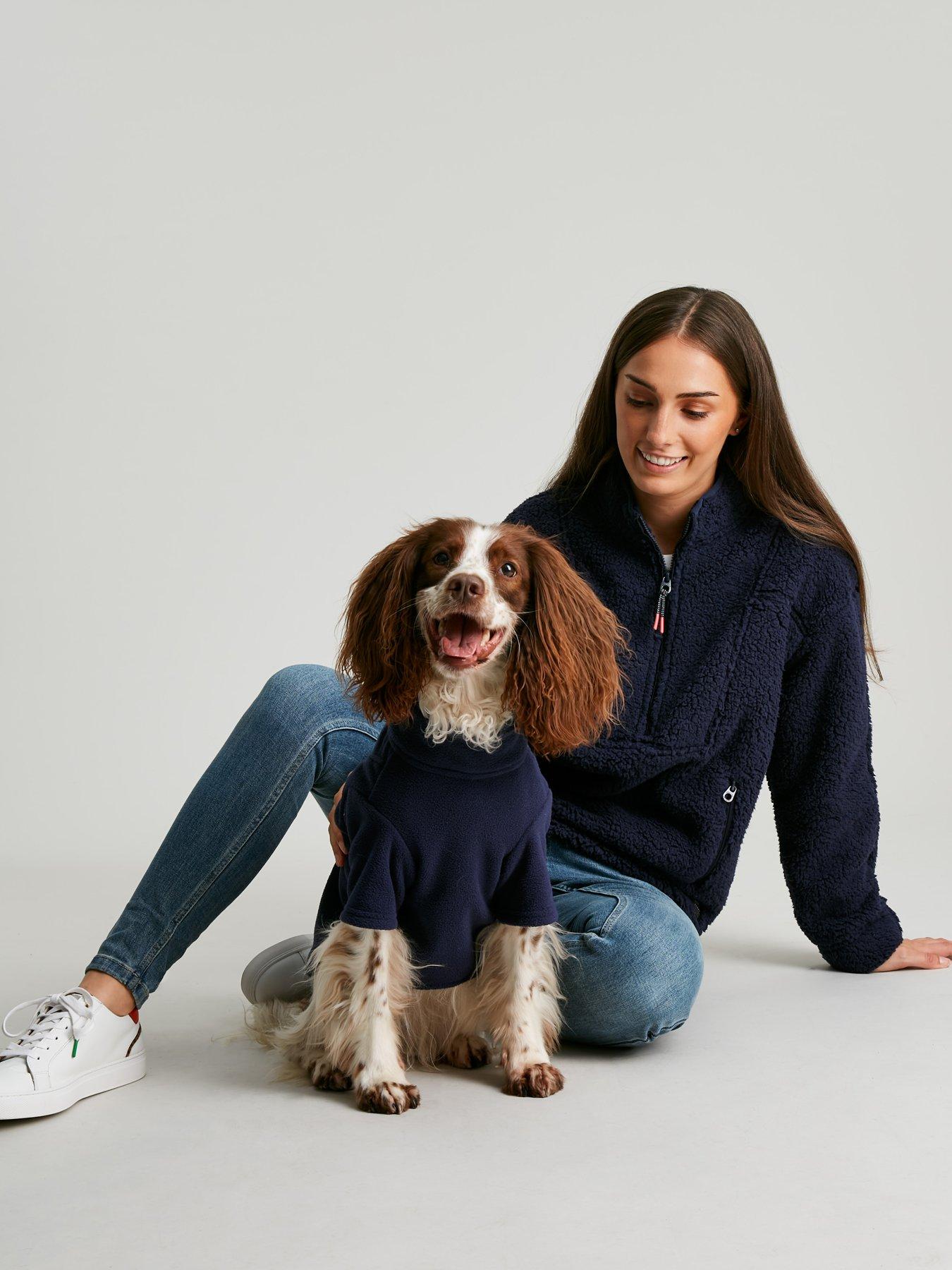 Product photograph of Joules Navy Fleece L - Medium from very.co.uk