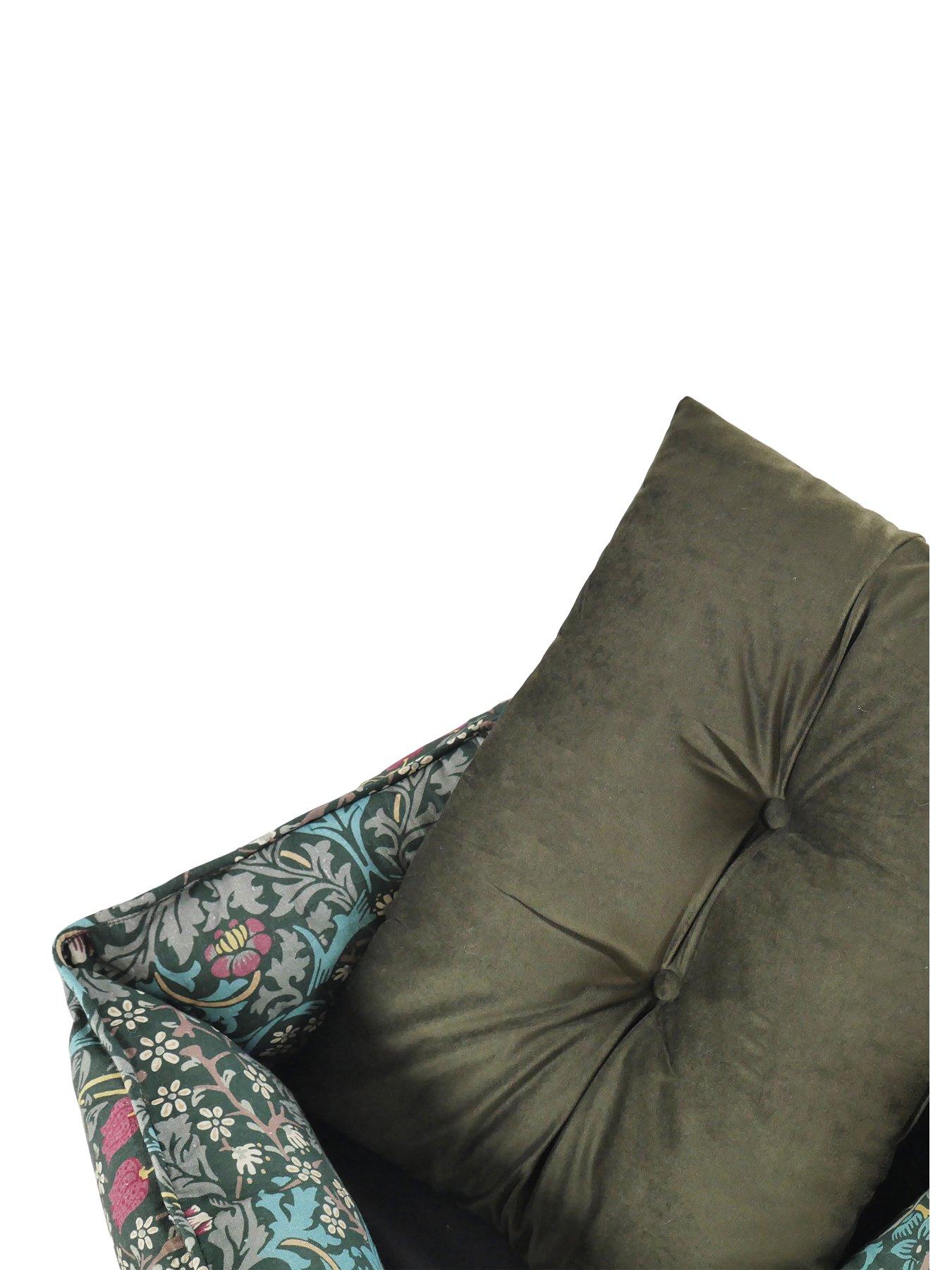 Image 5 of 6 of Morris & Co Blackthorn Print Square Bed M