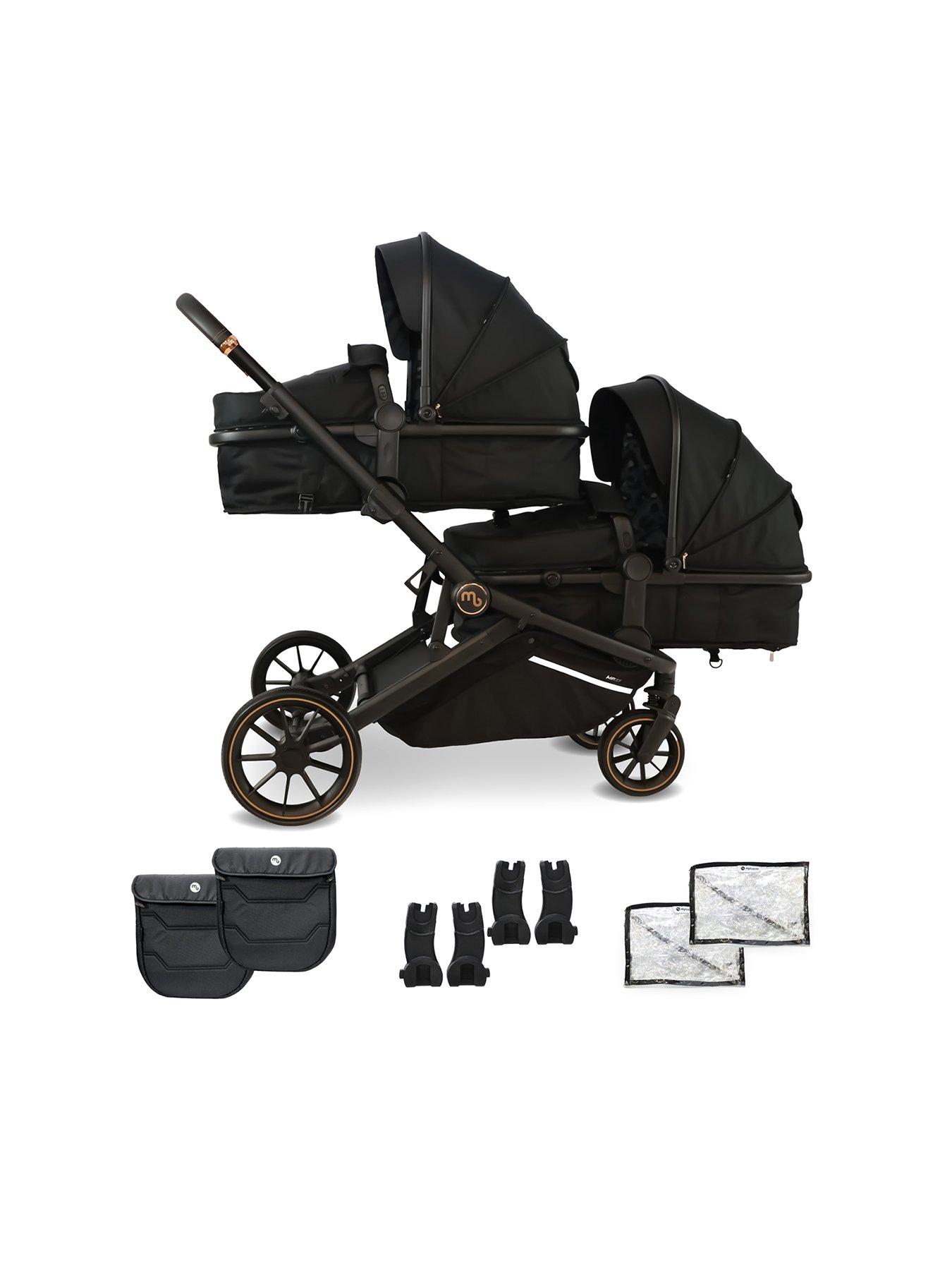 Tandem pram best sale with car seat