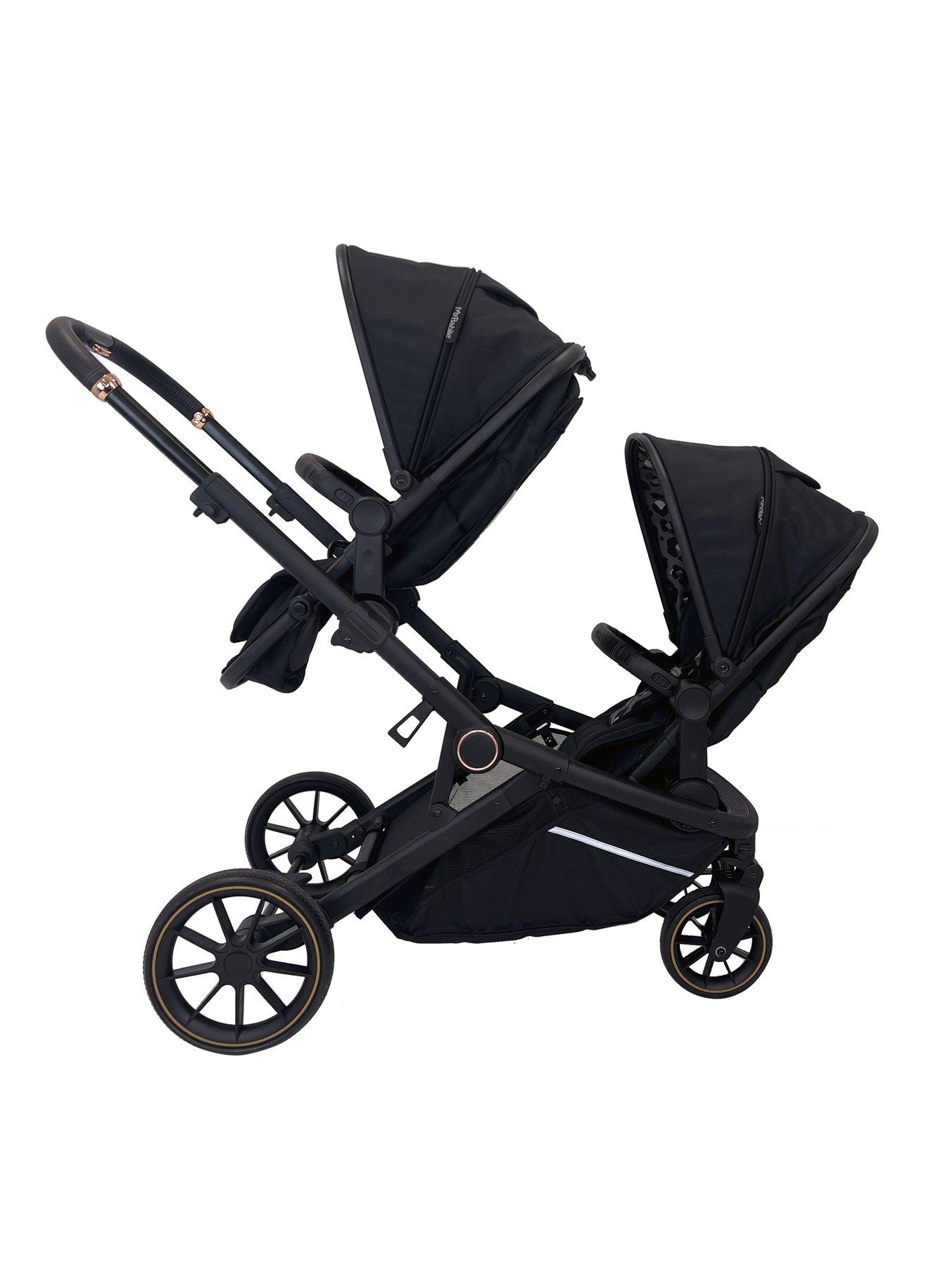 Image 3 of 7 of My Babiie MB33 Tandem Pushchair - Black Leopard