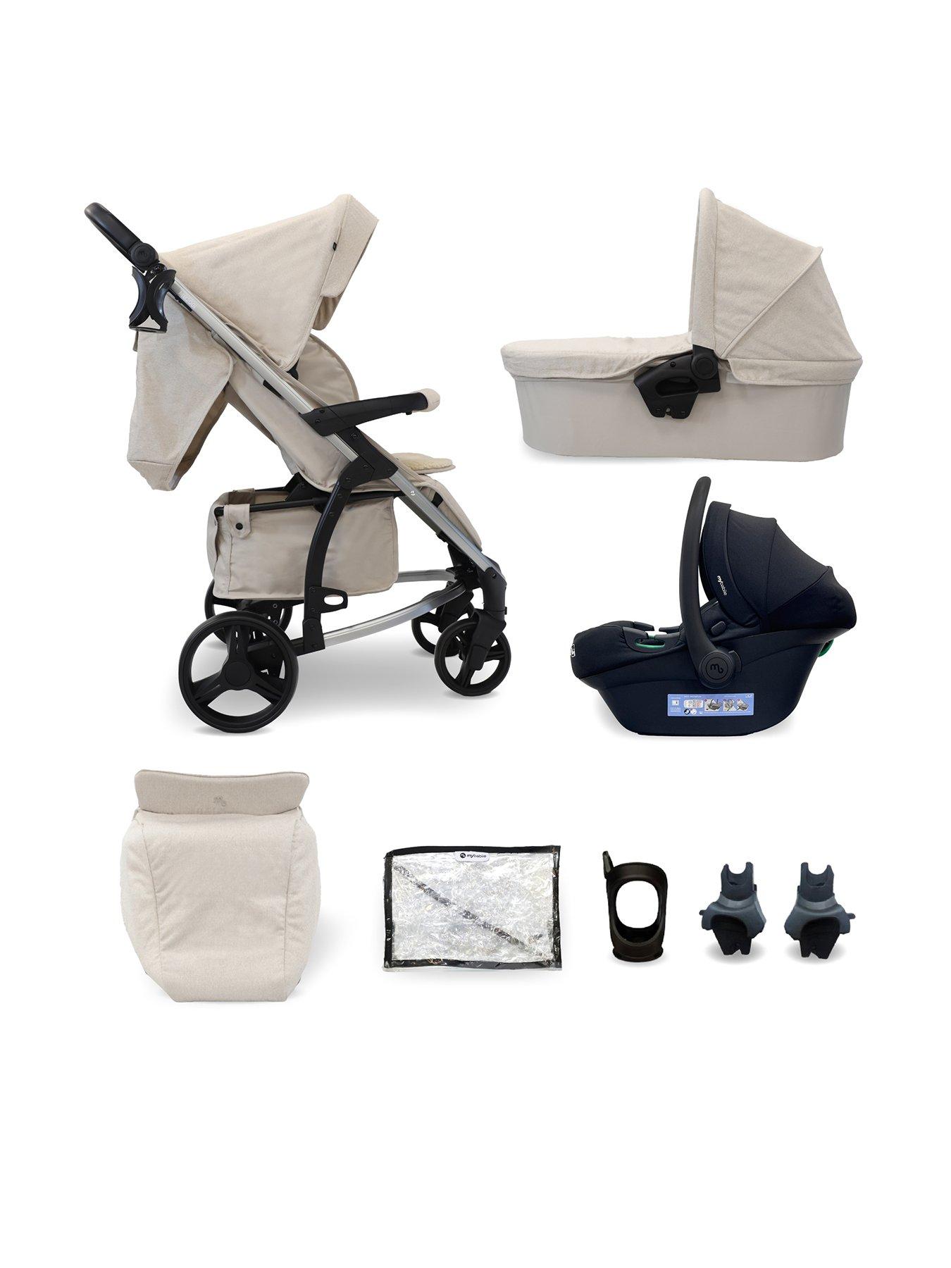 My Babiie MB200i 3-in-1 Travel System with i-Size Car Seat - Oatmeal
