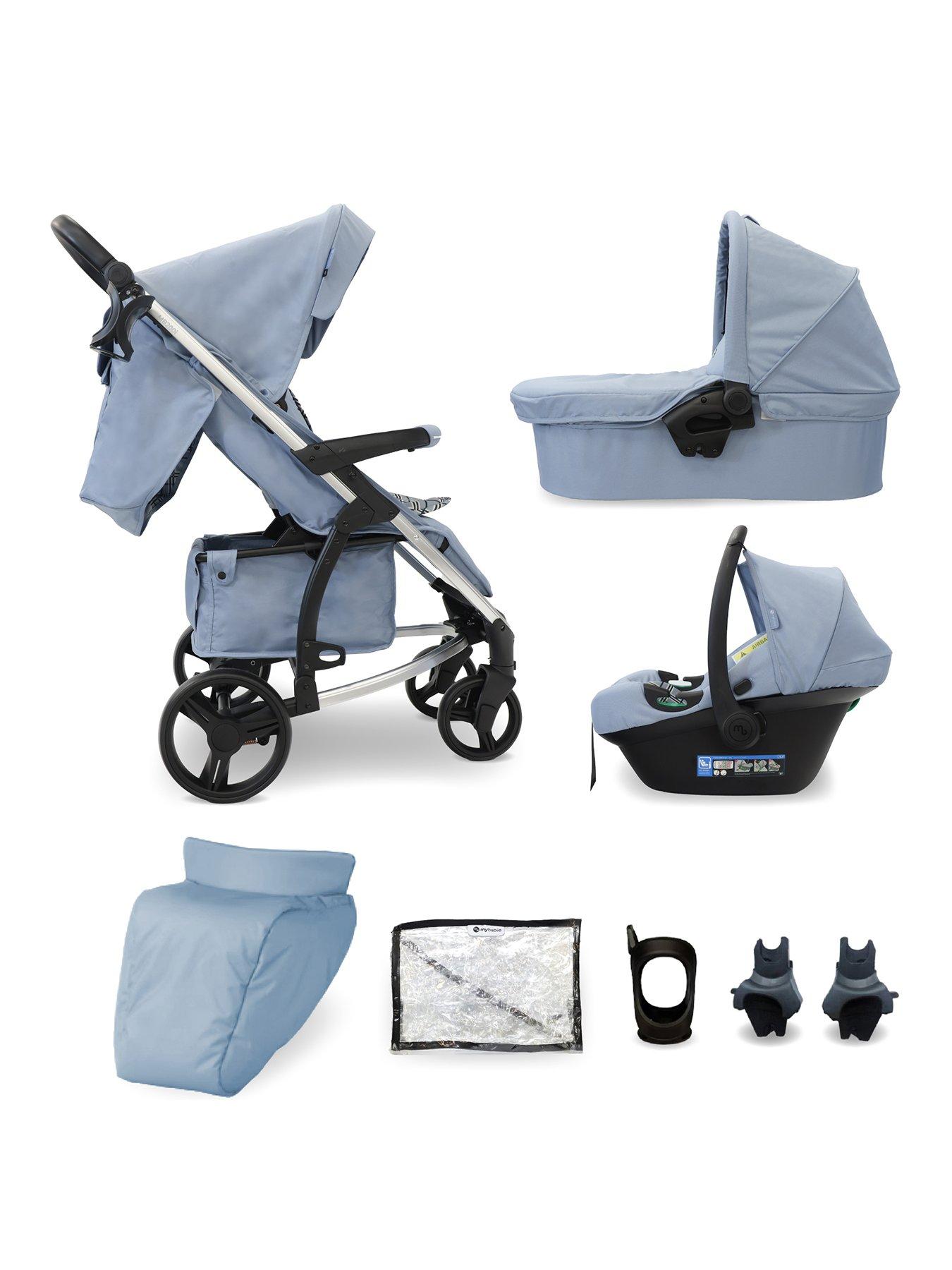 My Babiie MB200i Travel Systems Blue Plaid