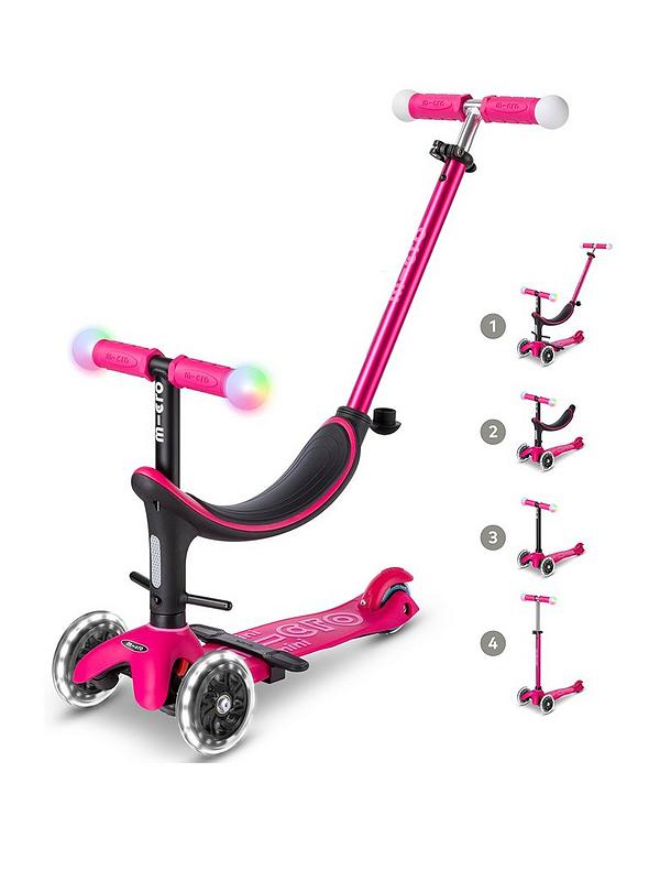 Image 1 of 6 of Micro Scooter Mini 2 Grow (4 in 1) Pink