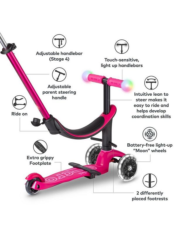 Image 3 of 6 of Micro Scooter Mini 2 Grow (4 in 1) Pink