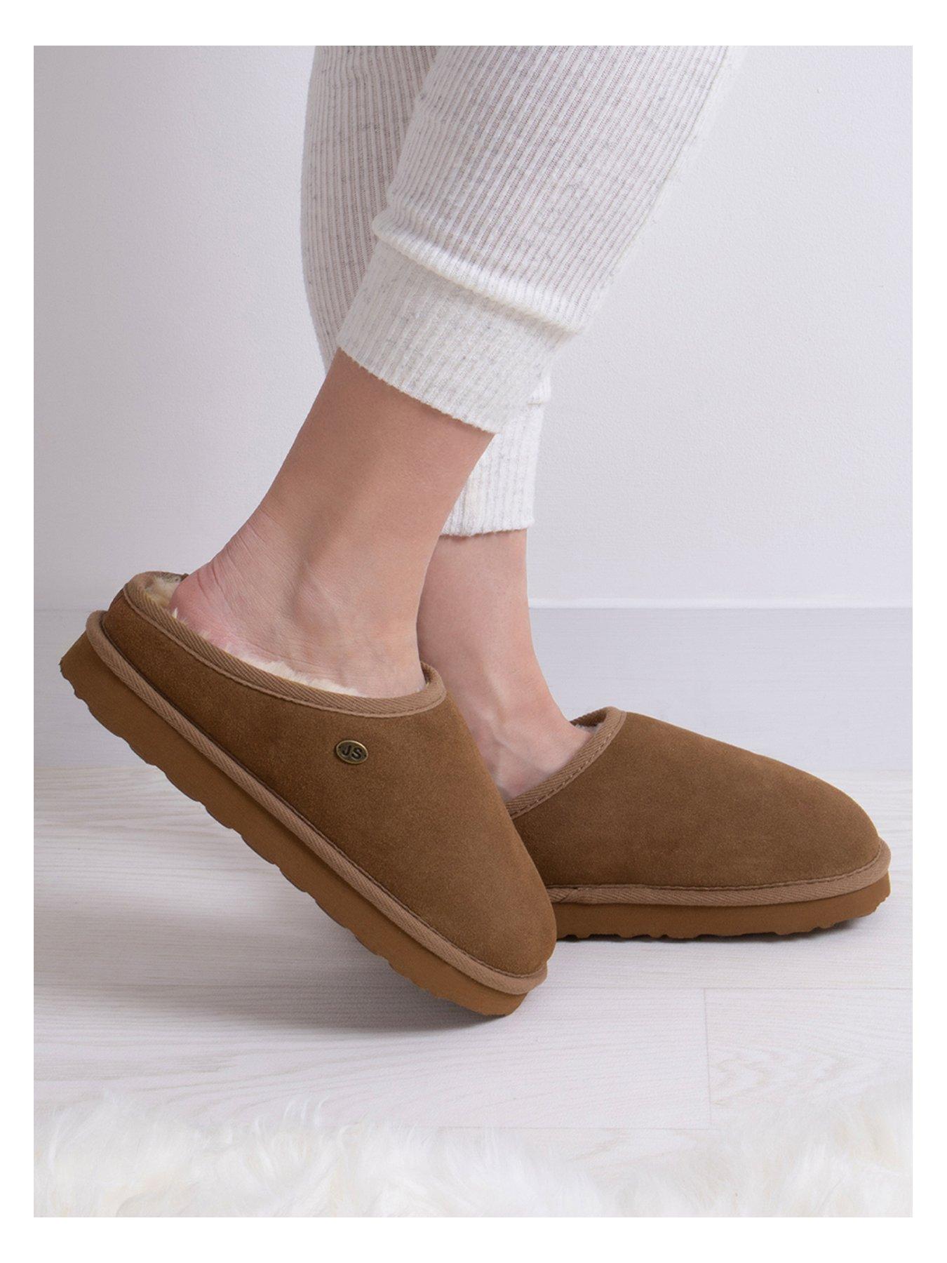 Women's Open-Back CLOG Sheepskin Slipper