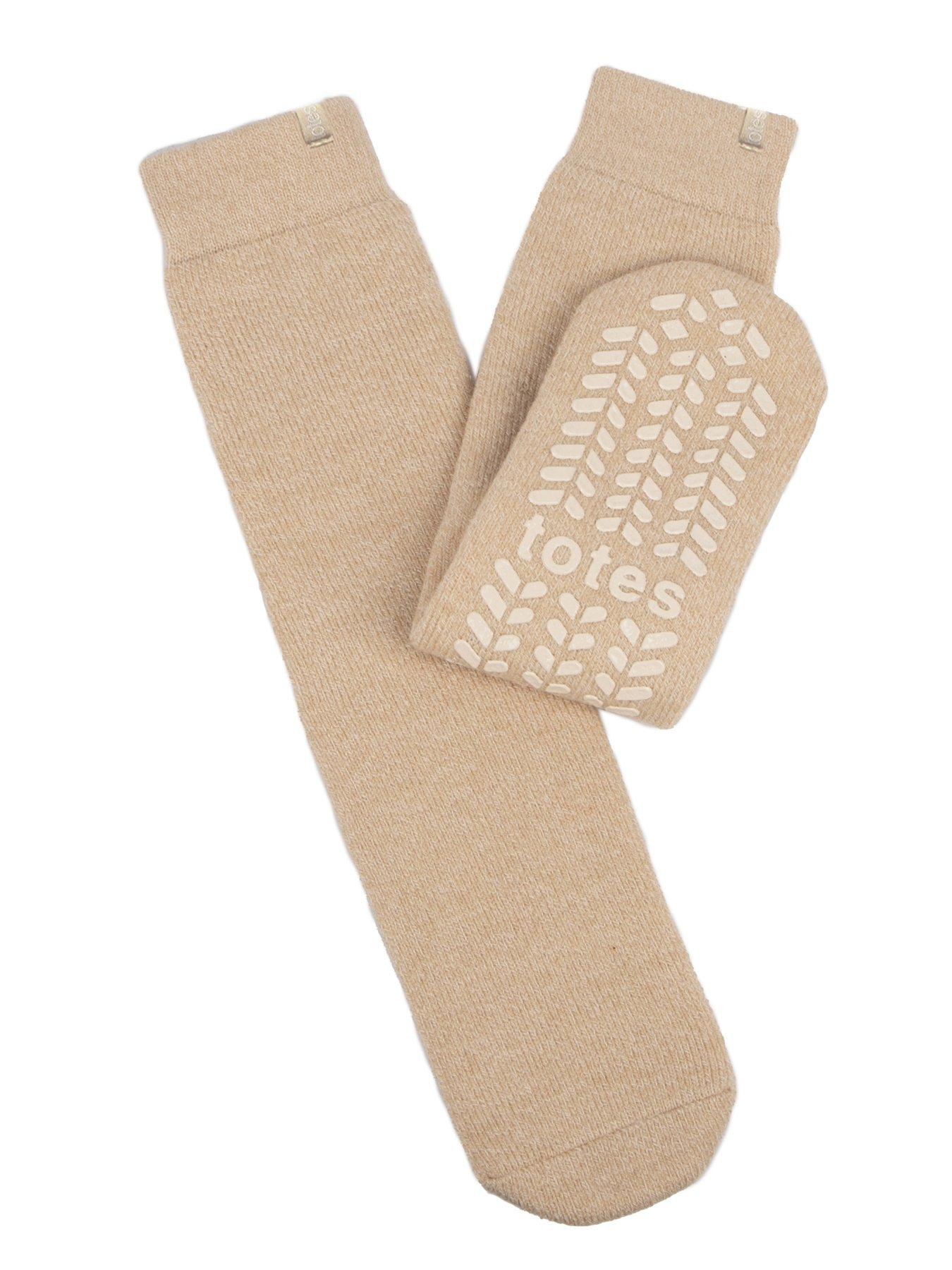 Image 1 of 4 of TOTES Totes1pp Thermal Brushed Original Slipper Socks With 3.0 Tog Rating - Cream