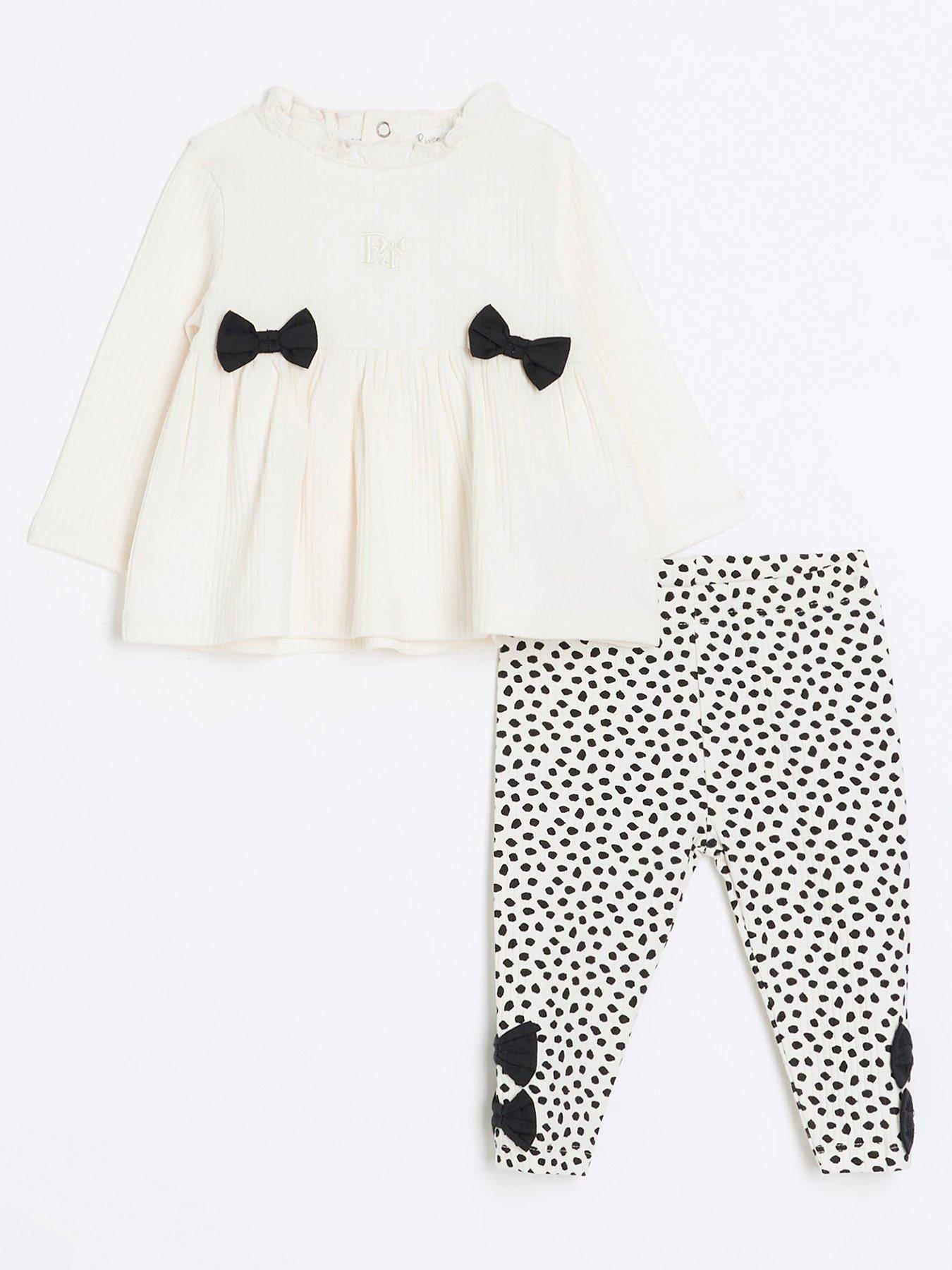 Baby girl hot sale cream leggings