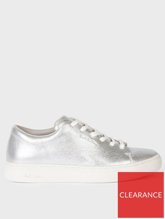 front image of paul-smith-lee-metallic-trainersnbsp--silver