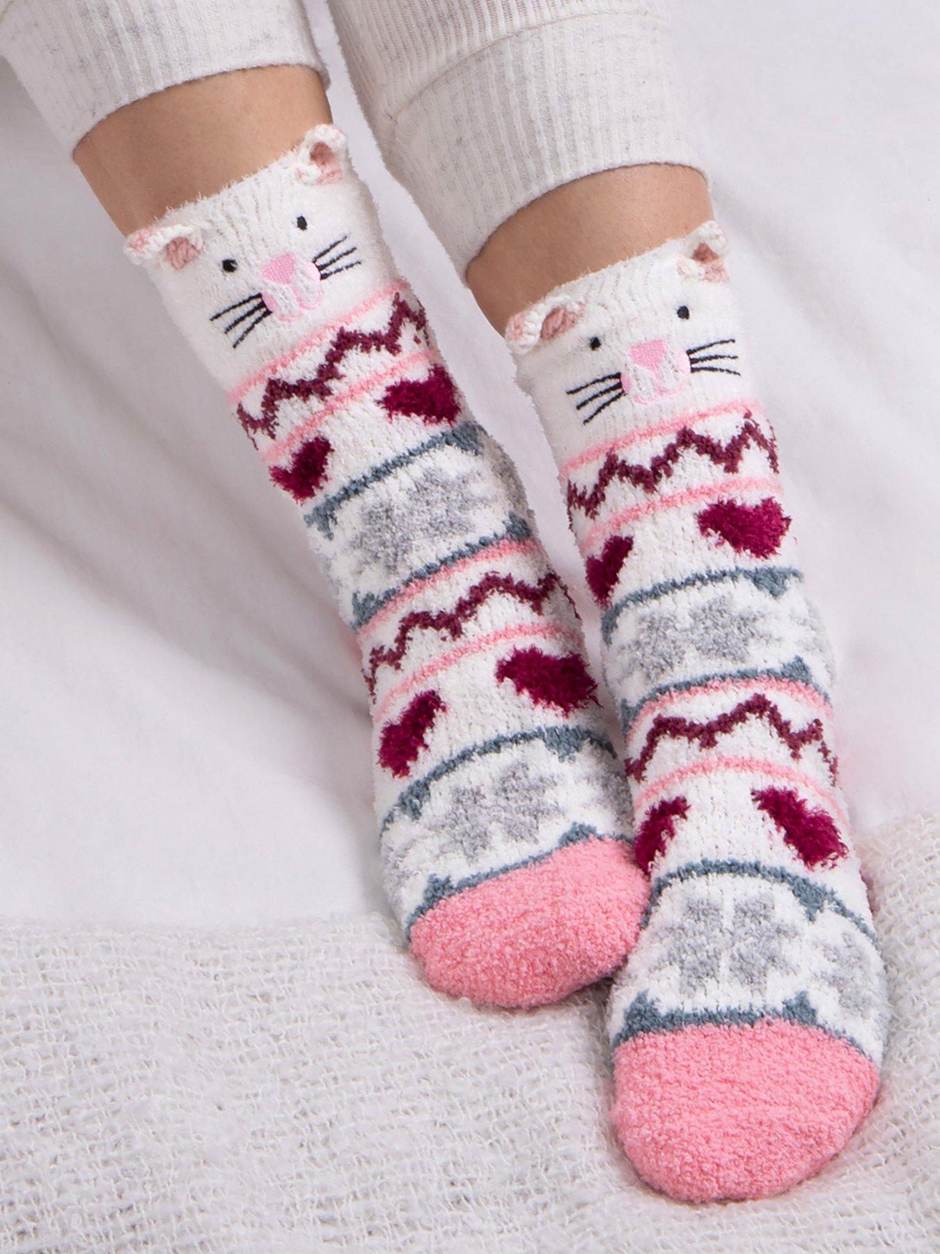 TOTES Totes1pp Novelty Super Soft Slipper Socks Multi Very