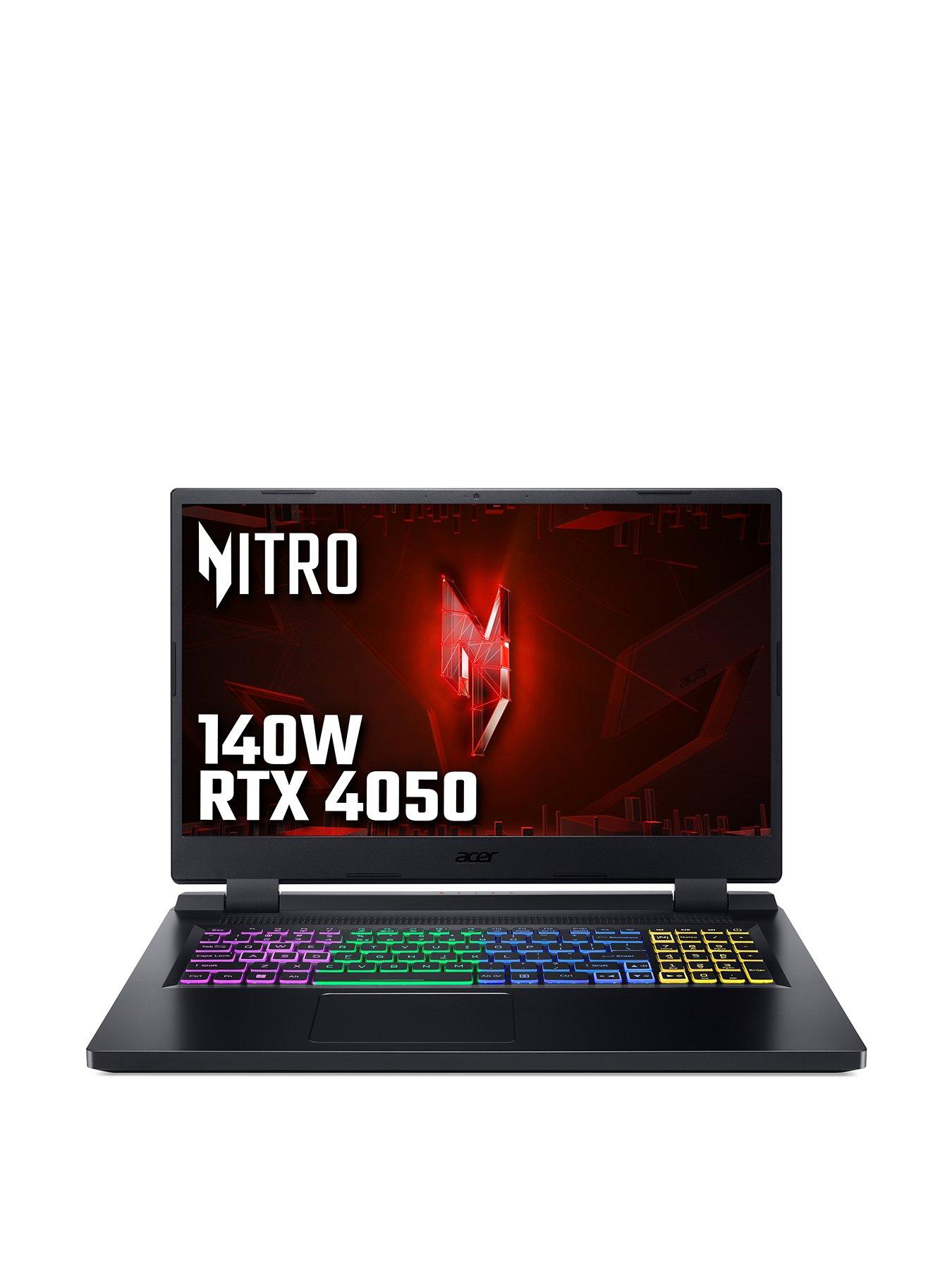 Nitro 5 Gaming Laptop 17.3in FHD 144Hz RTX 4050 Intel Core i5 16GB RAM 1TB PCIe NVMe SSD