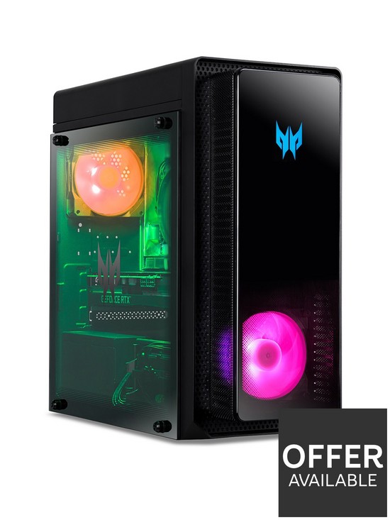 front image of acer-predator-orion-3000-pcnbspgaming-desktop--nbspgeforce-rtx-4070-intel-core-i7-16gb-ram-1tb-ssd-and-2tb-hdd
