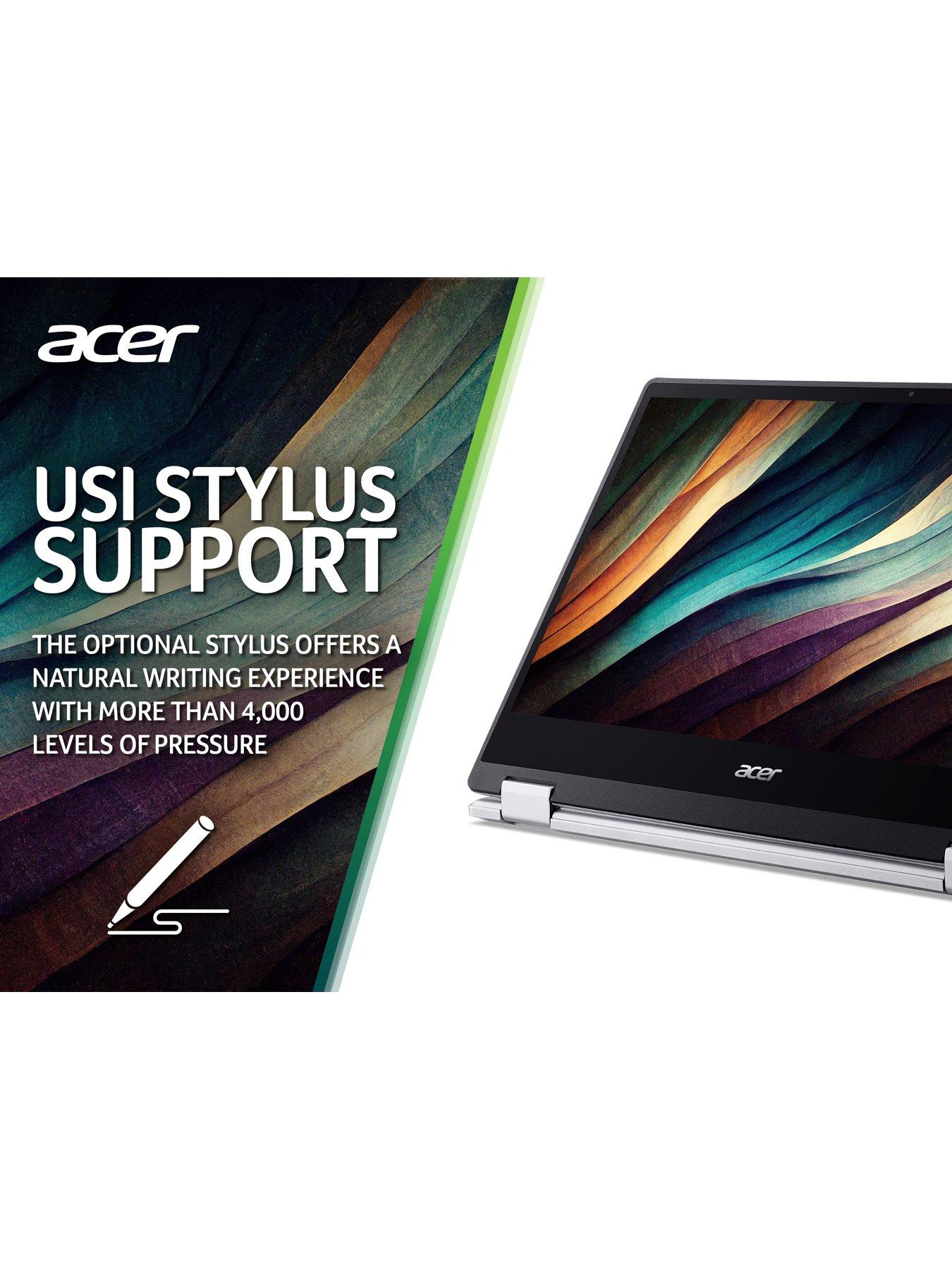 Image 6 of 8 of Acer Chromebook Spin 314 Laptop - 14in HD Touchscreen,&nbsp;Intel Celeron, 4GB RAM,&nbsp;128GB SSD - Silver