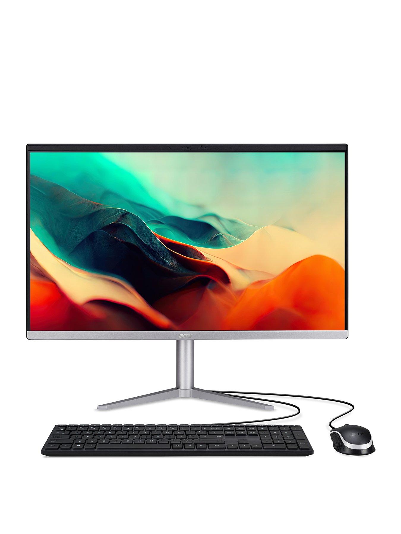 Image 1 of 8 of Acer Aspire C24-1300 All-in-One Desktop&nbsp;PC - 23.8in FHD, AMD Ryzen 5 7520U, 8GB RAM, 512GB SSD