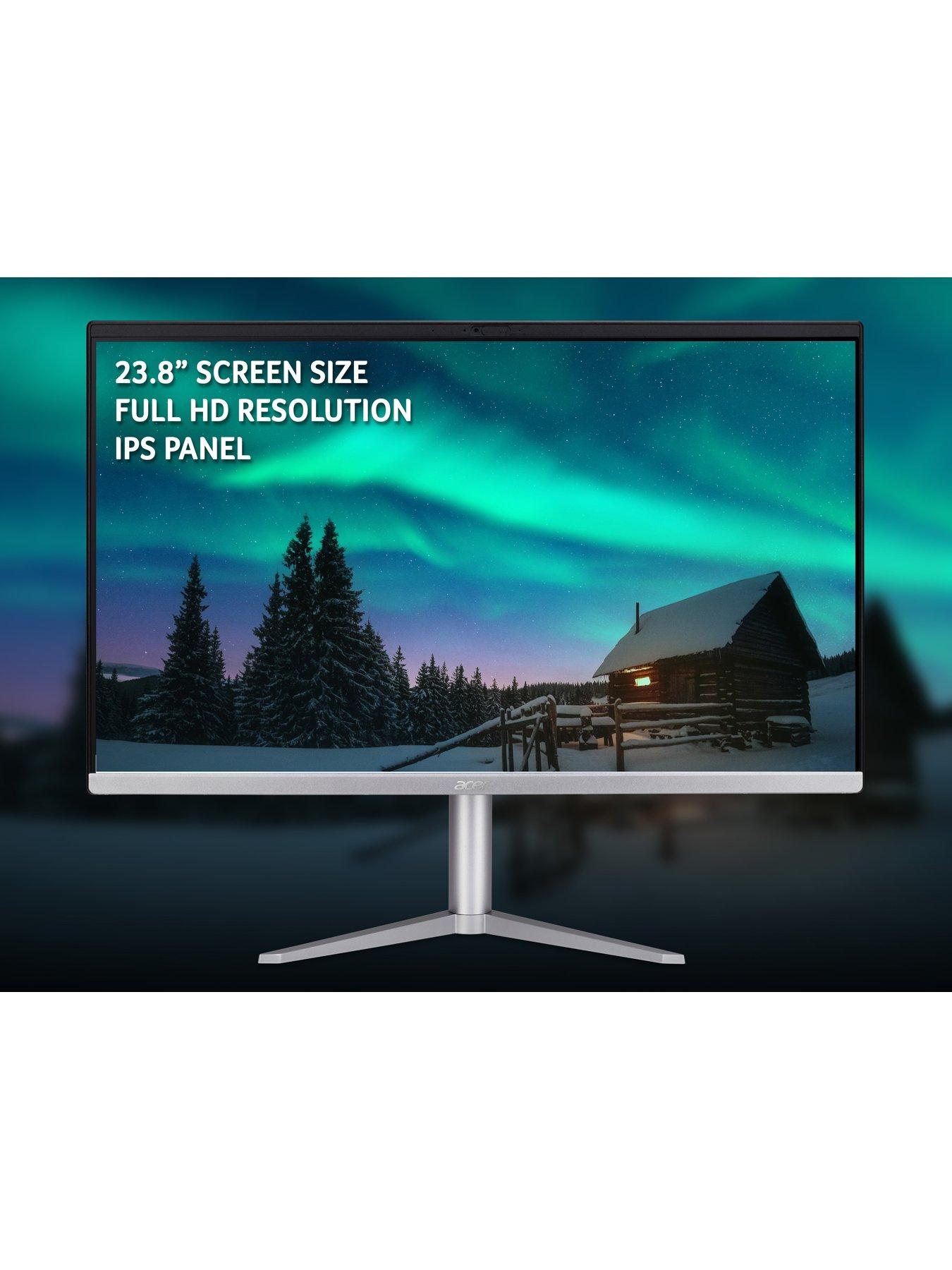 Image 4 of 8 of Acer Aspire C24-1300 All-in-One Desktop&nbsp;PC - 23.8in FHD, AMD Ryzen 5 7520U, 8GB RAM, 512GB SSD